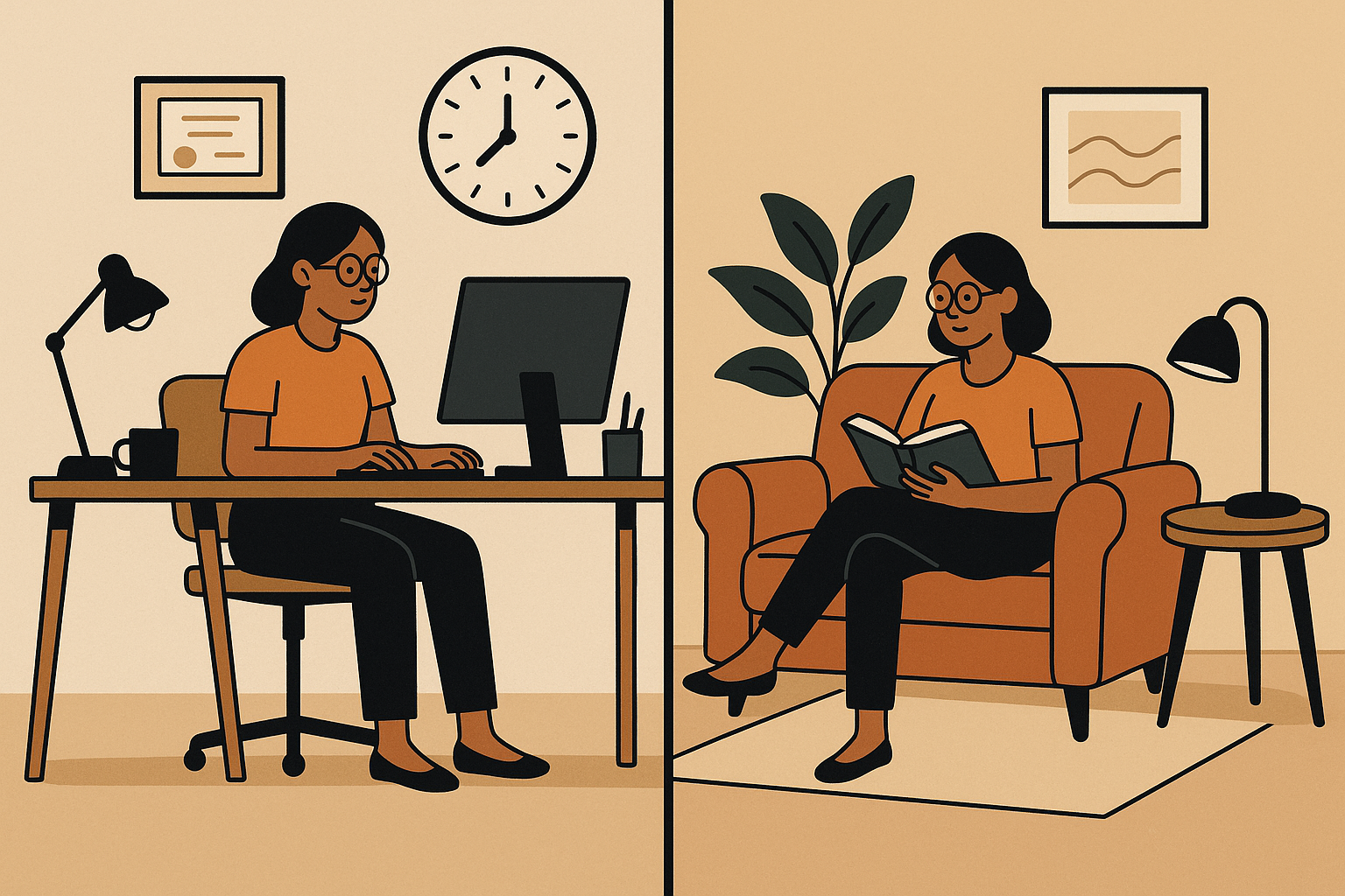 Maintaining healthy work-life balance while working remotely from home