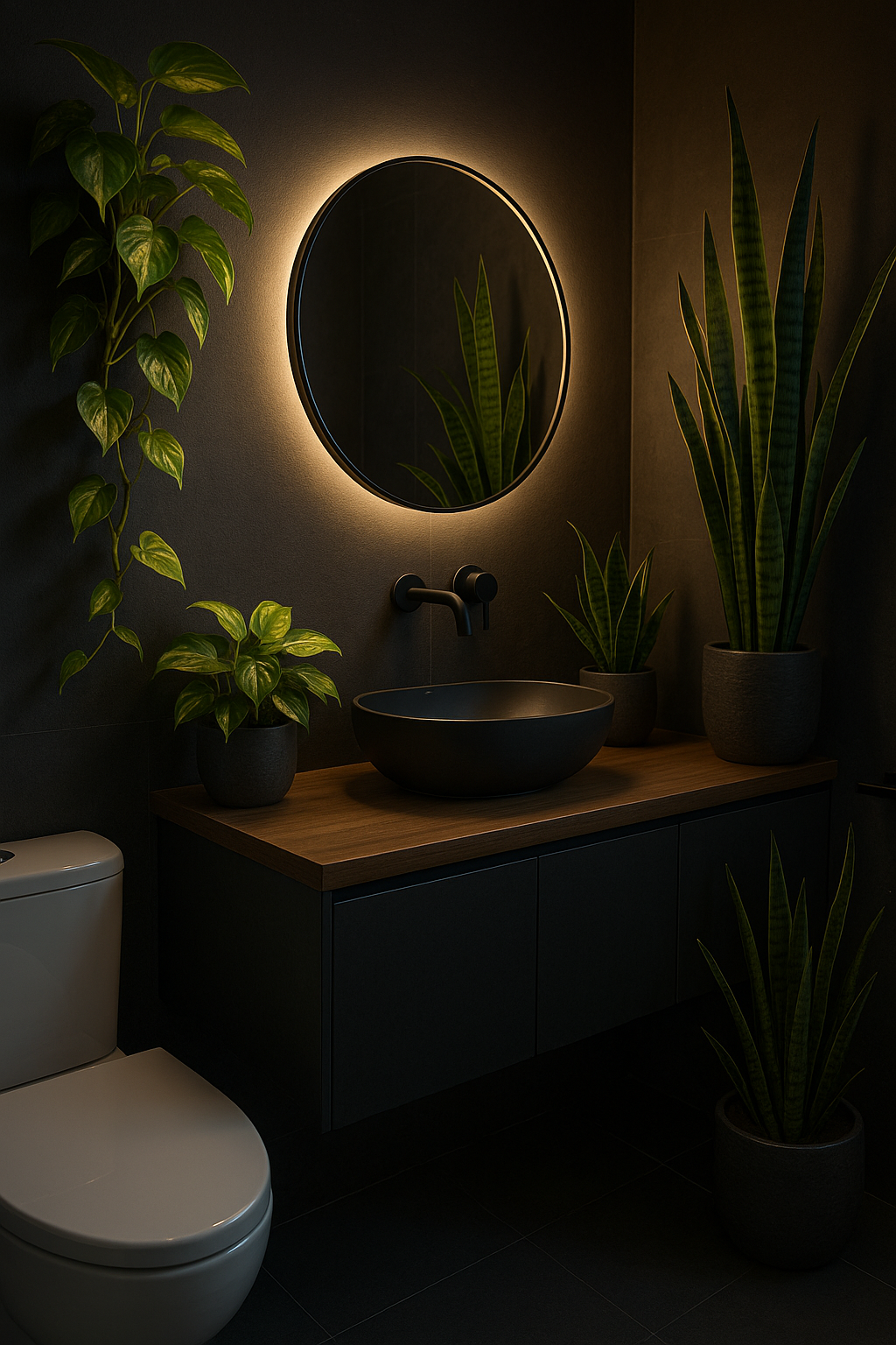 Plantas de baño que toleran poca luz y humedad