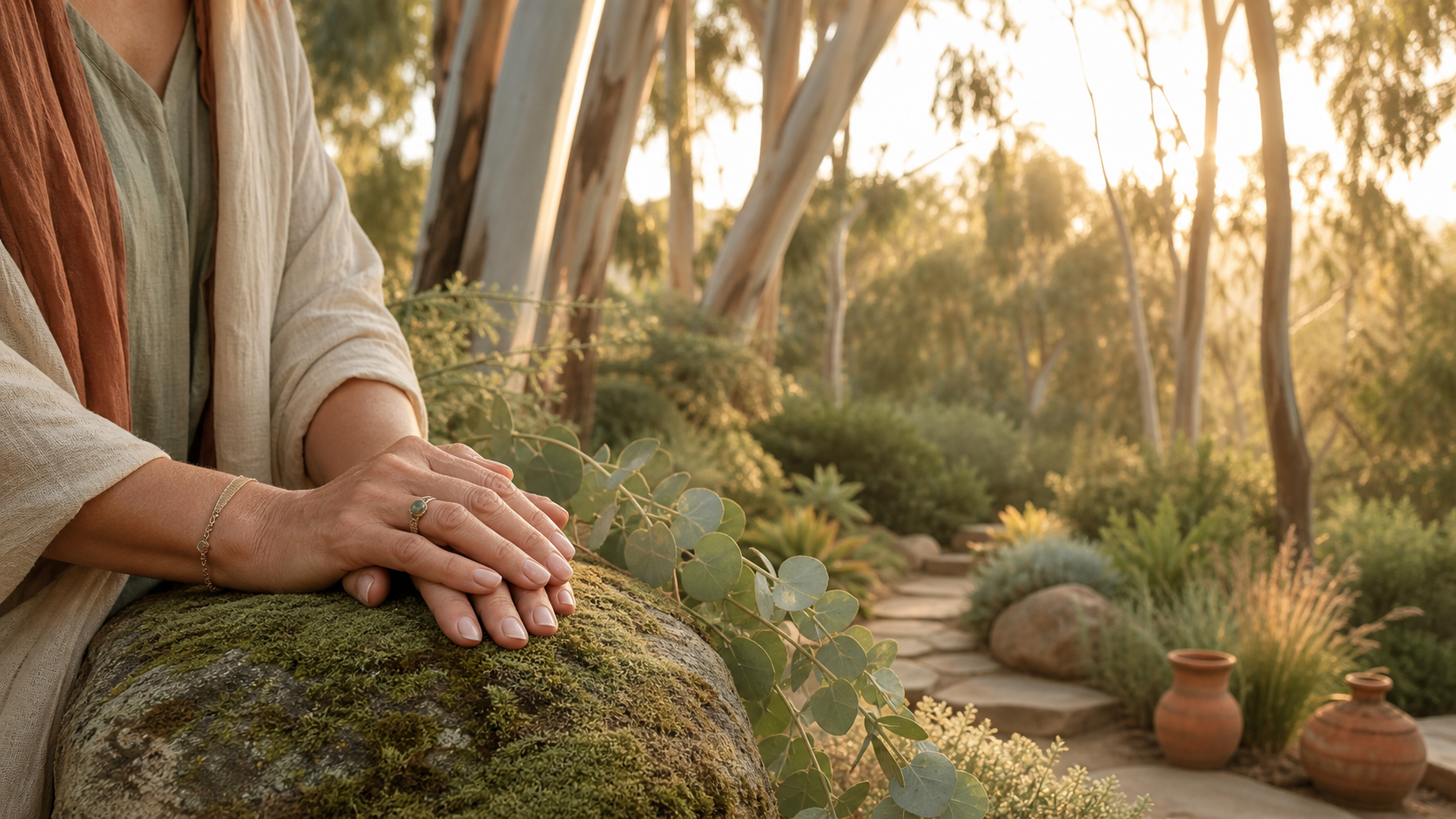 Peaceful natural setting representing healing and hope