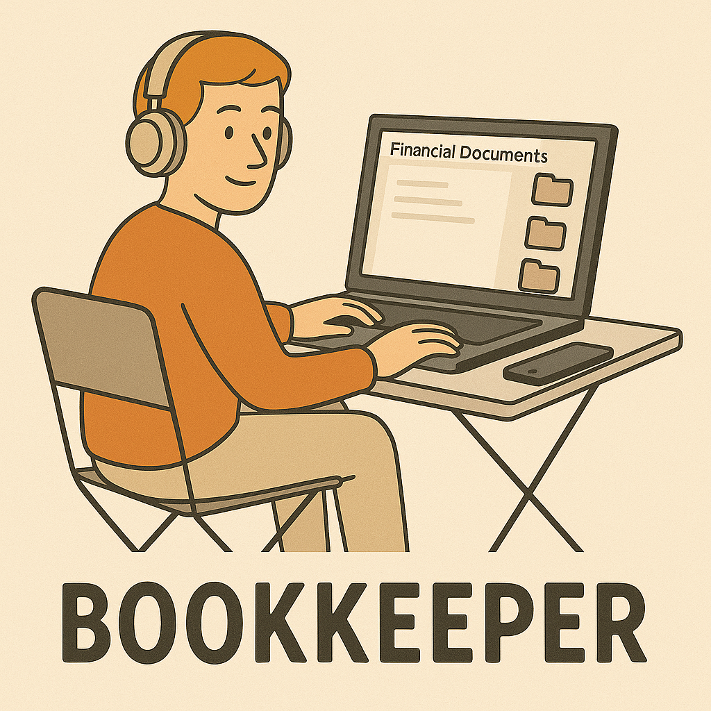 Virtual bookkeeper managing financial records