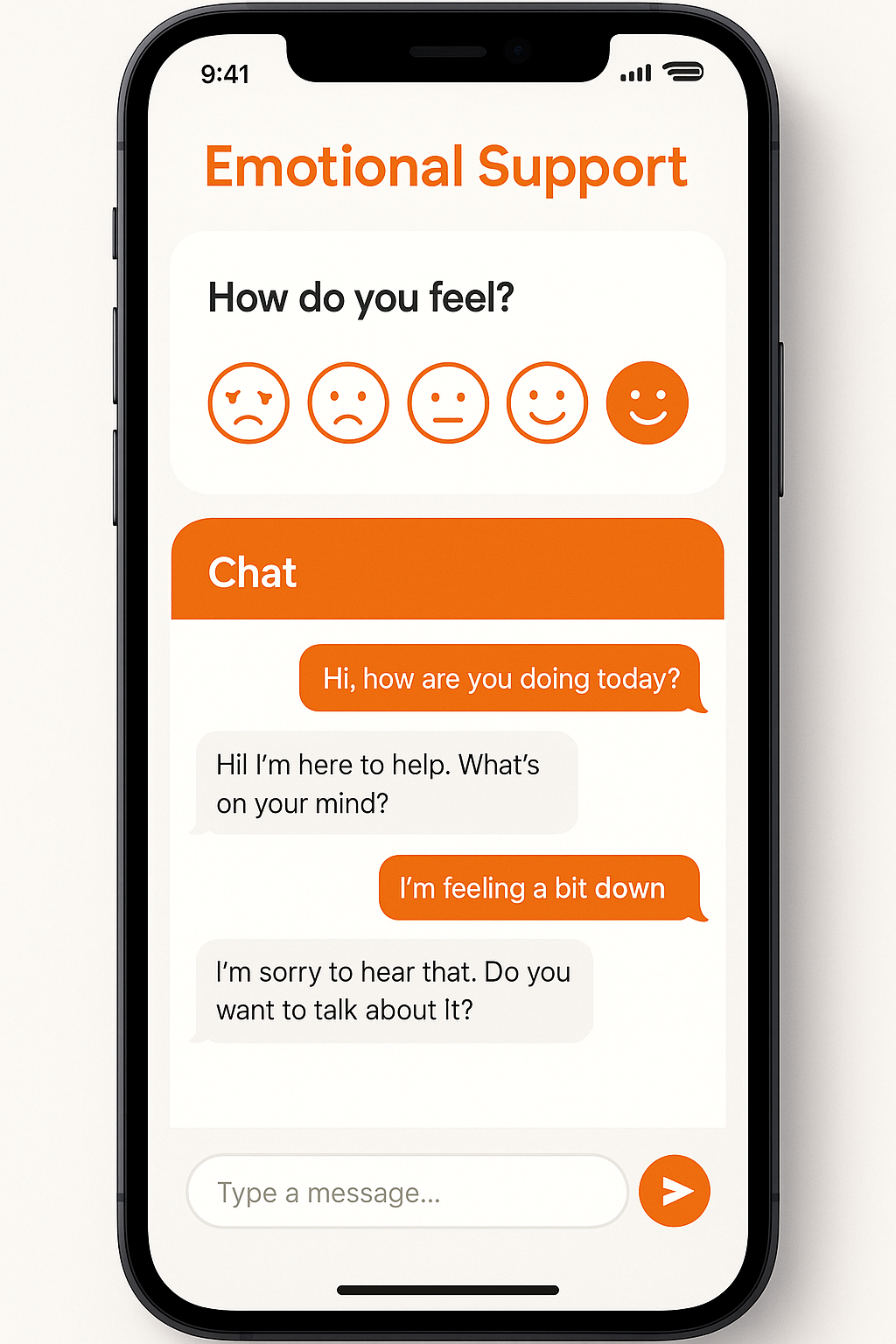 FeelingApp Interface
