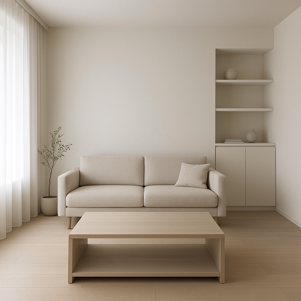 Espacio organizado y minimalista