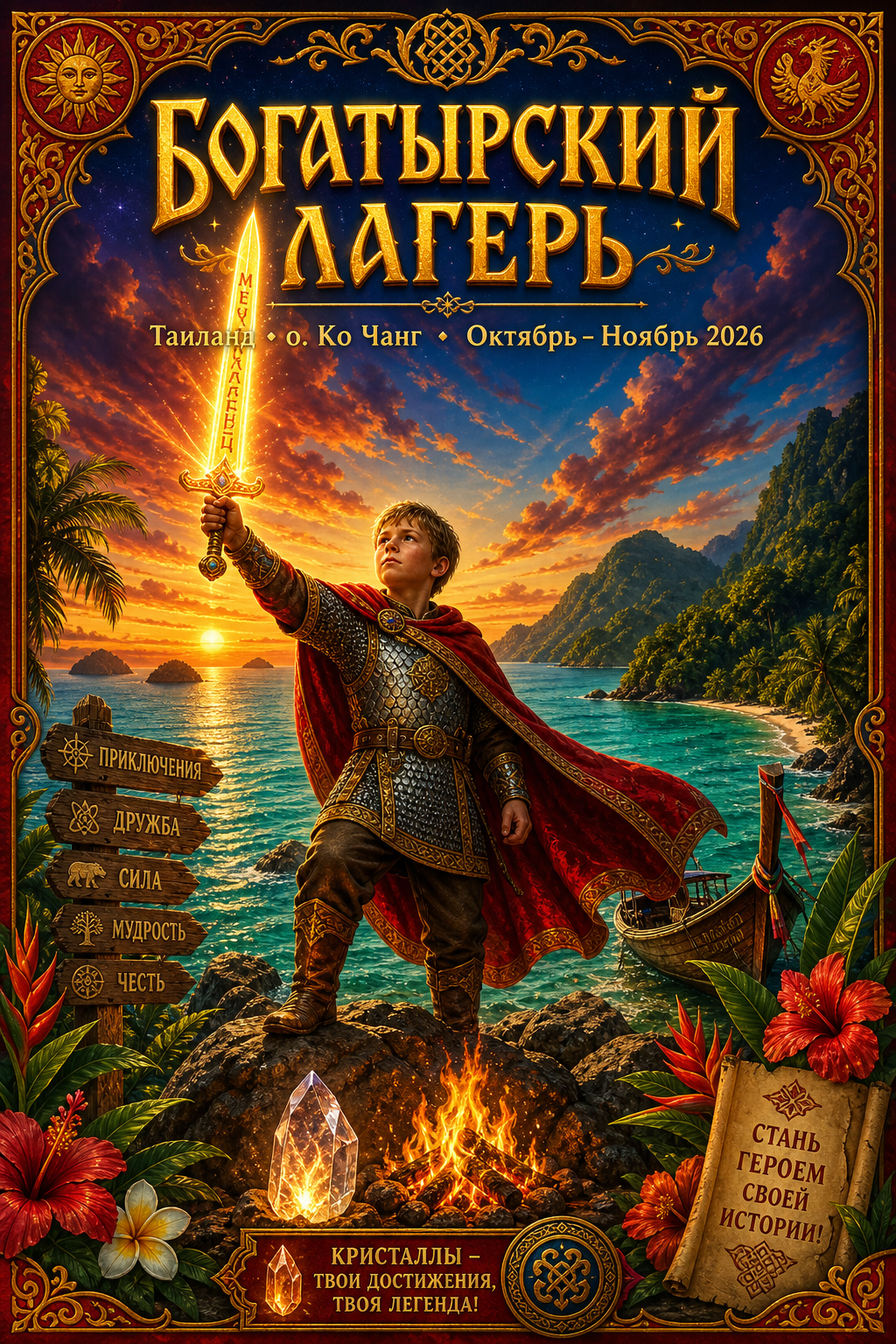 Богатырский лагерь — постер