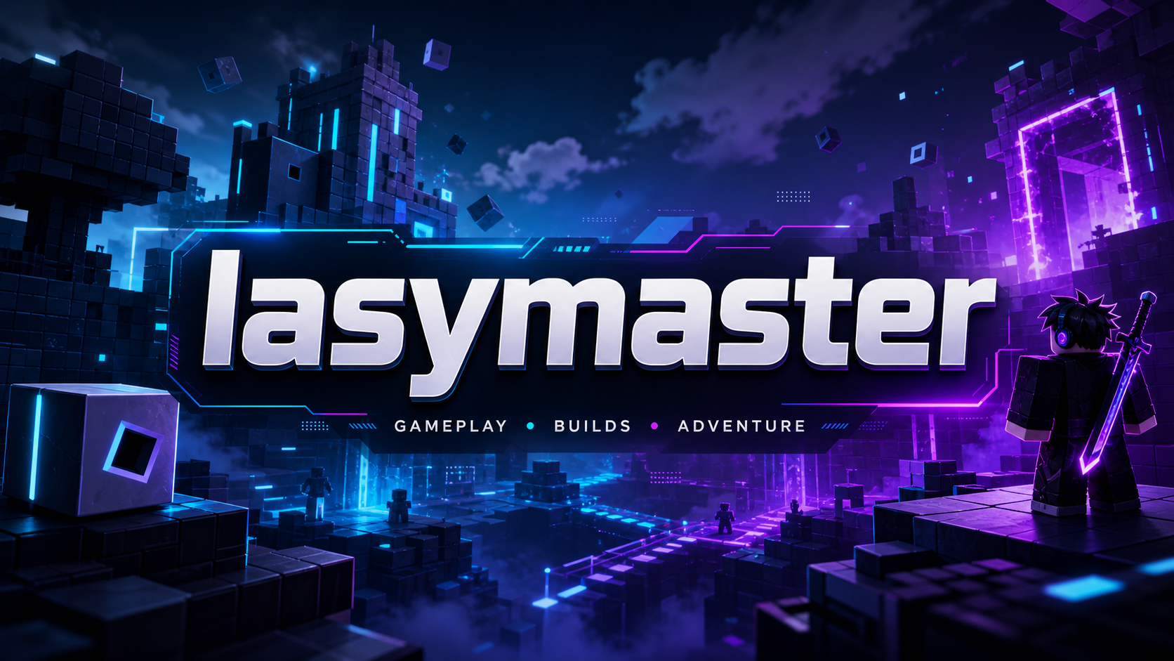 Kanalbanner von lasymaster mit modernem Gaming-Look