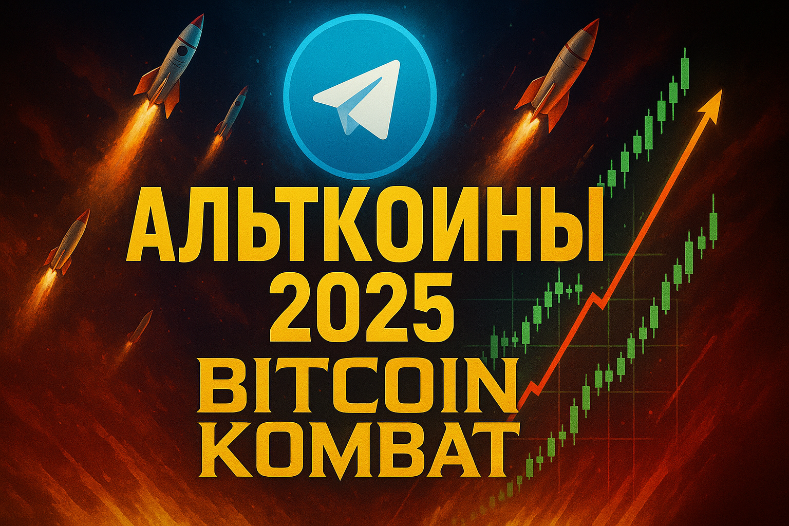 Криптопостер 1920x1080 для Bitcoin Kombat