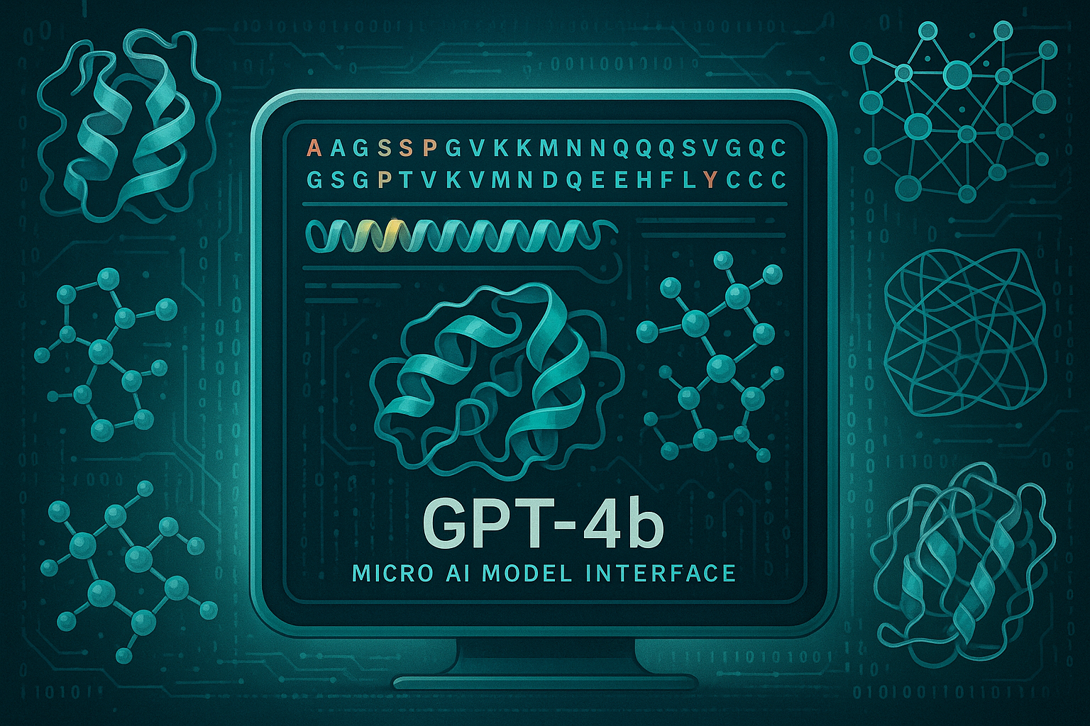 GPT-4b 마이크로 AI 모델의 단백질 설계 인터페이스