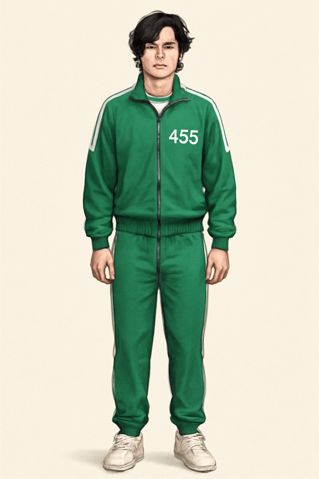 Squid Game prisoner in green tracksuit