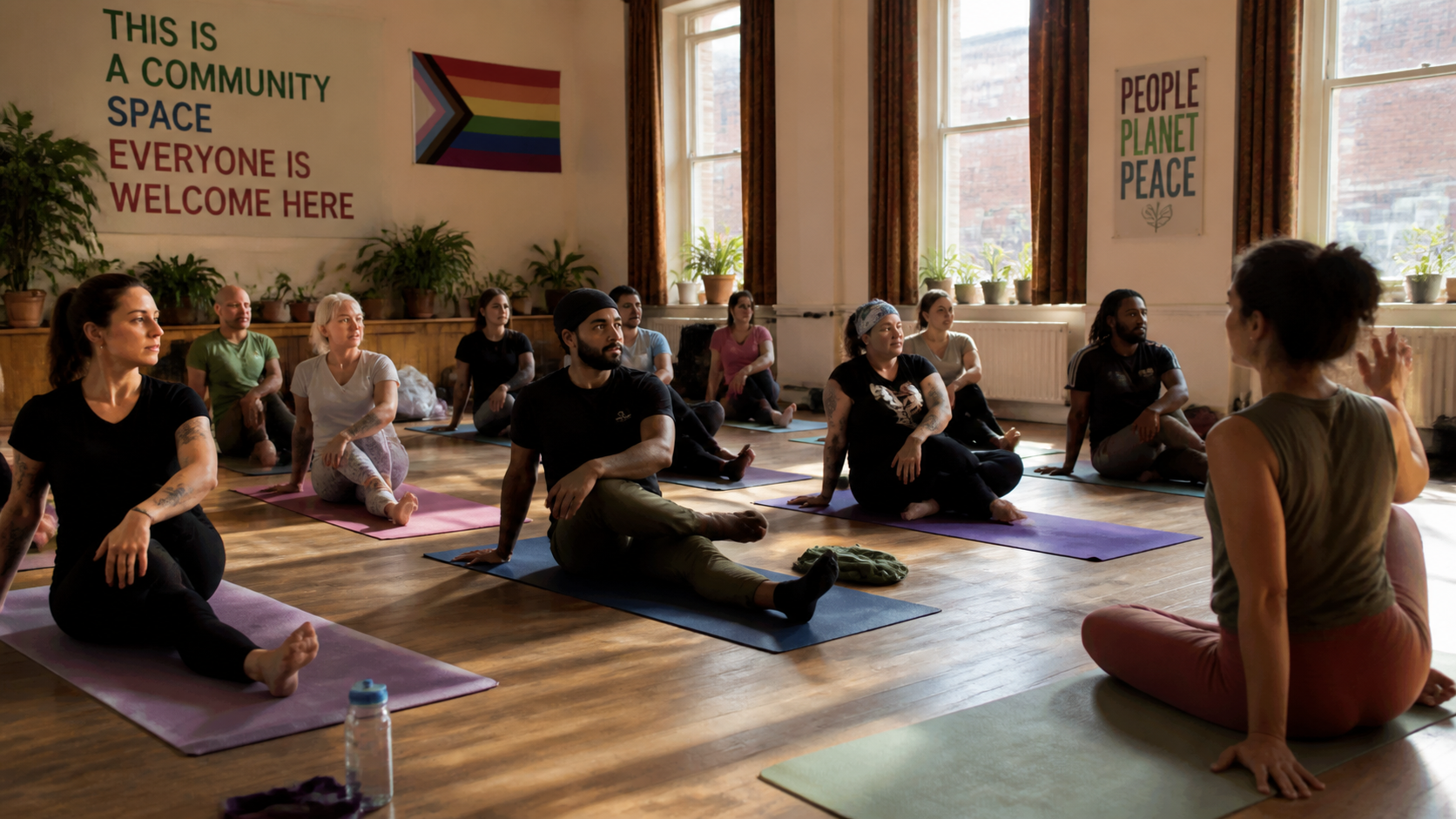 Rehab Fitness yoga and mindfulness community session