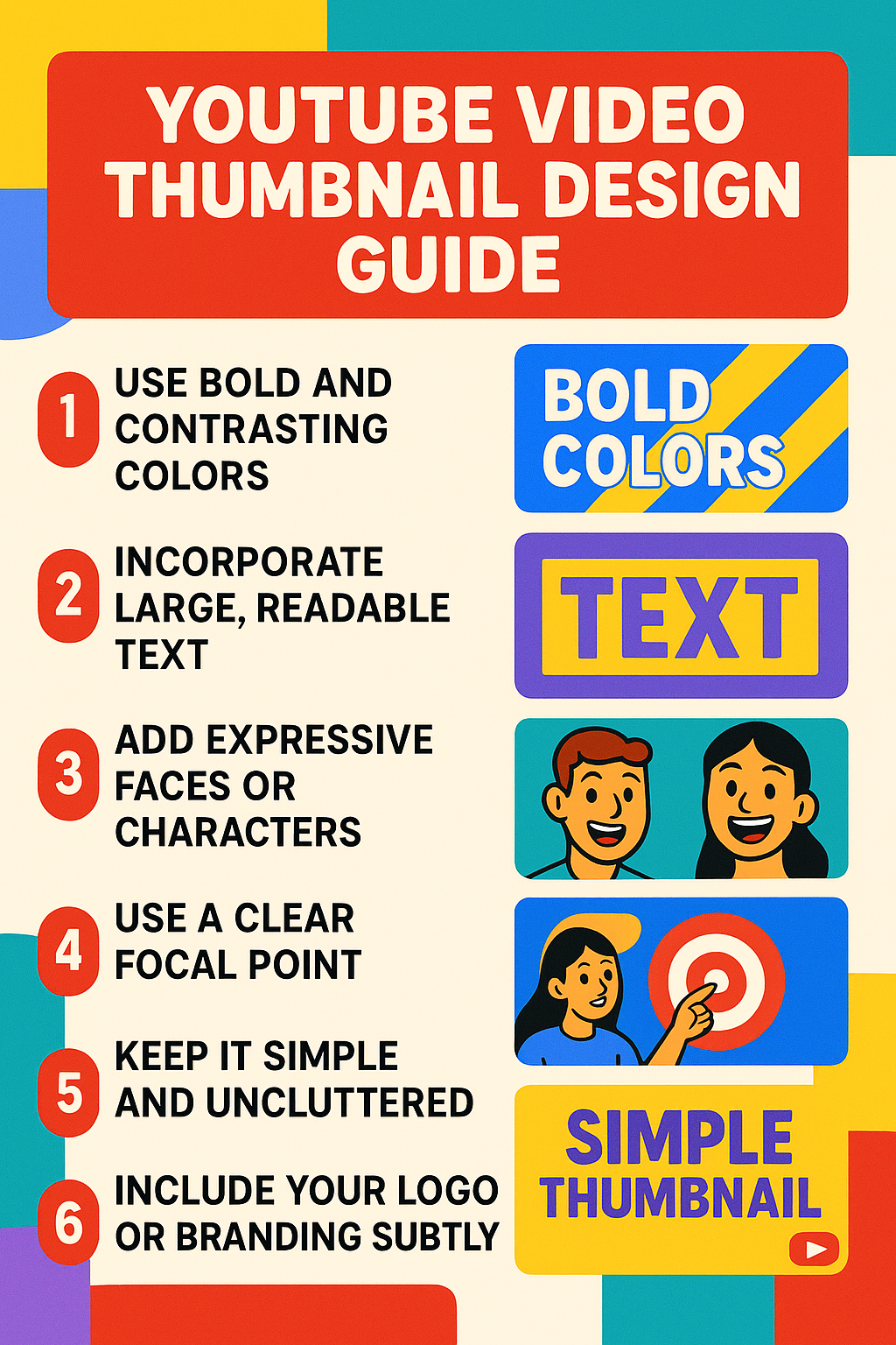 YouTube thumbnail design guide with examples and optimization tips