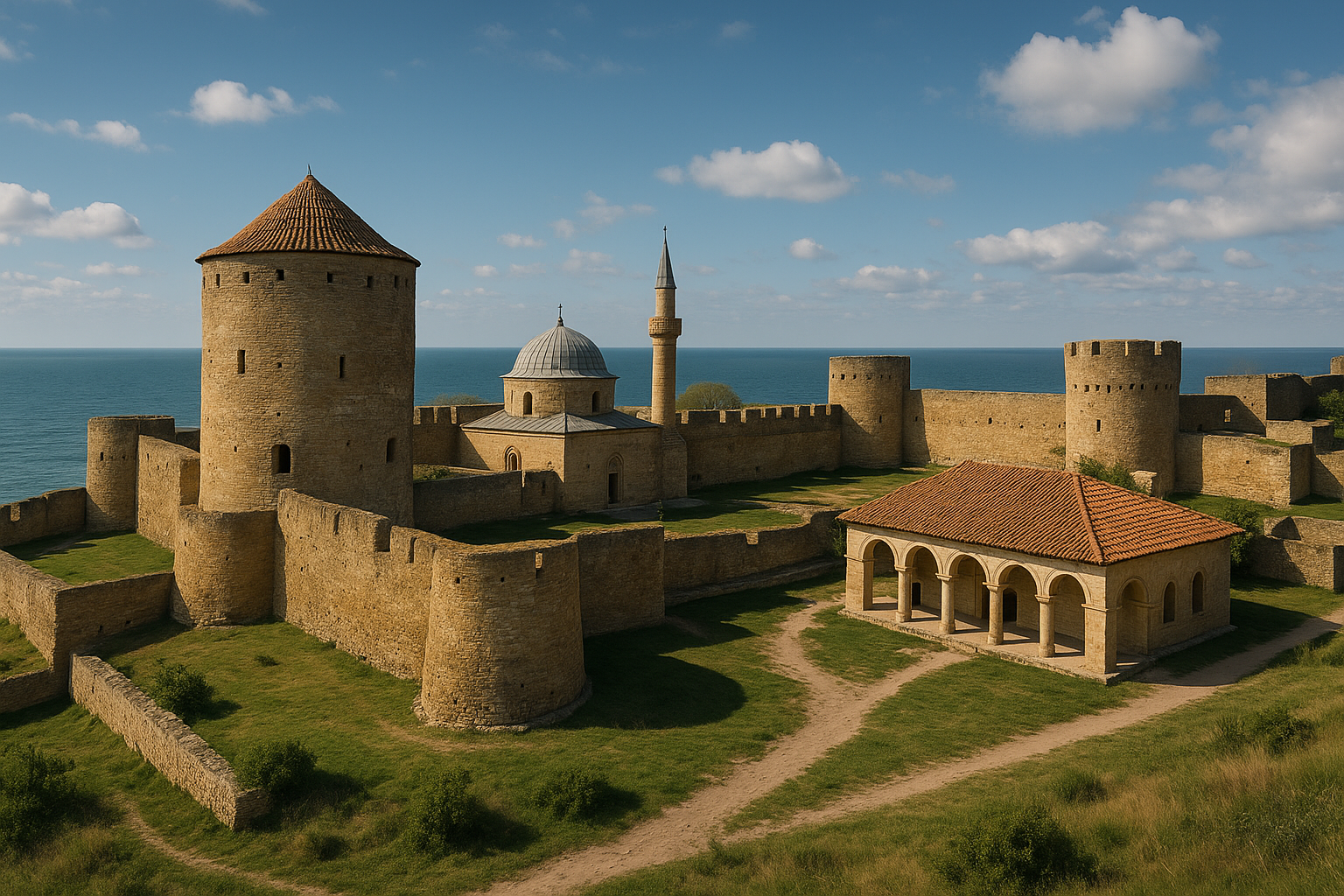Очаков - древний город-крепость на берегу Черного моря с историческими памятниками