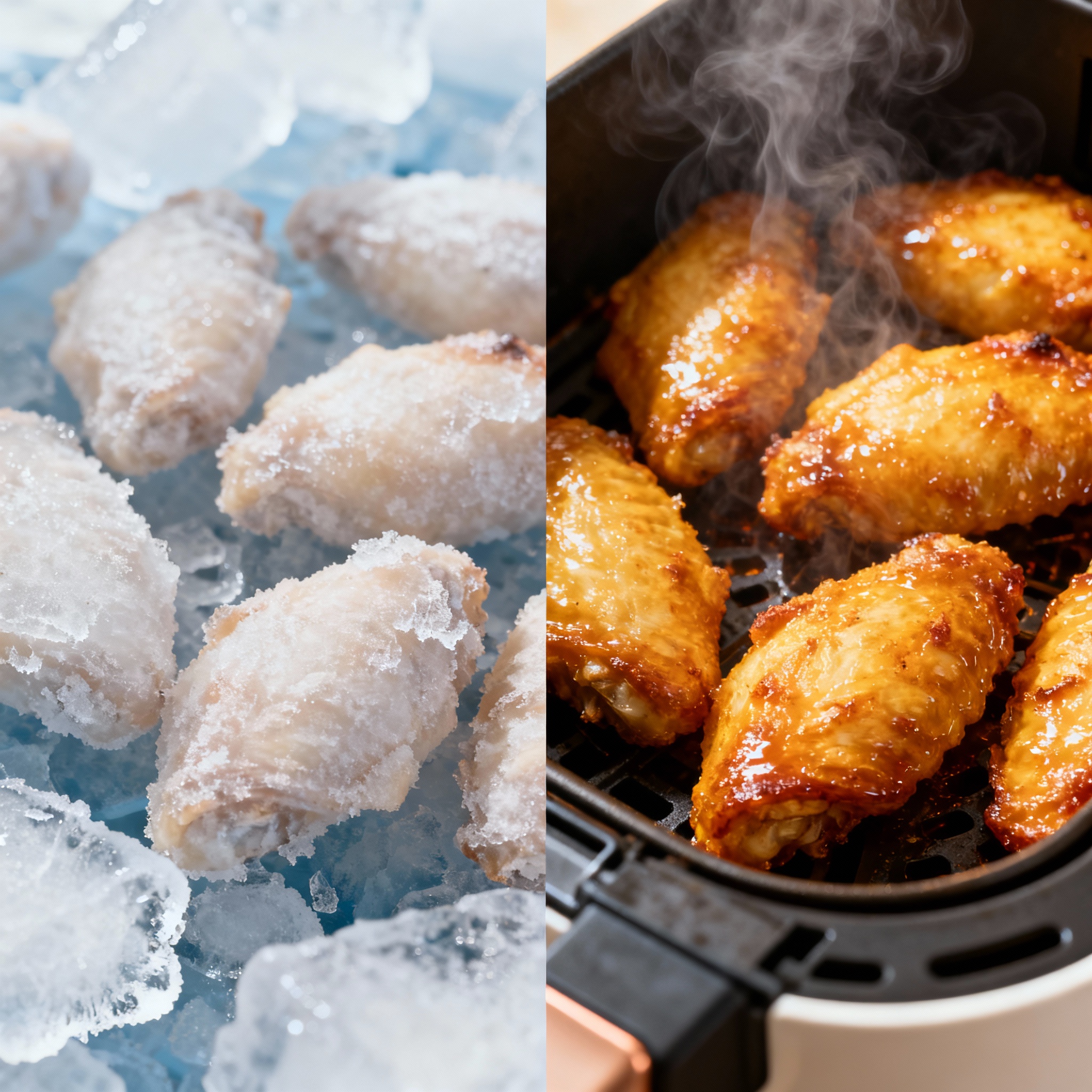 Perfect cooking results from air fryer
