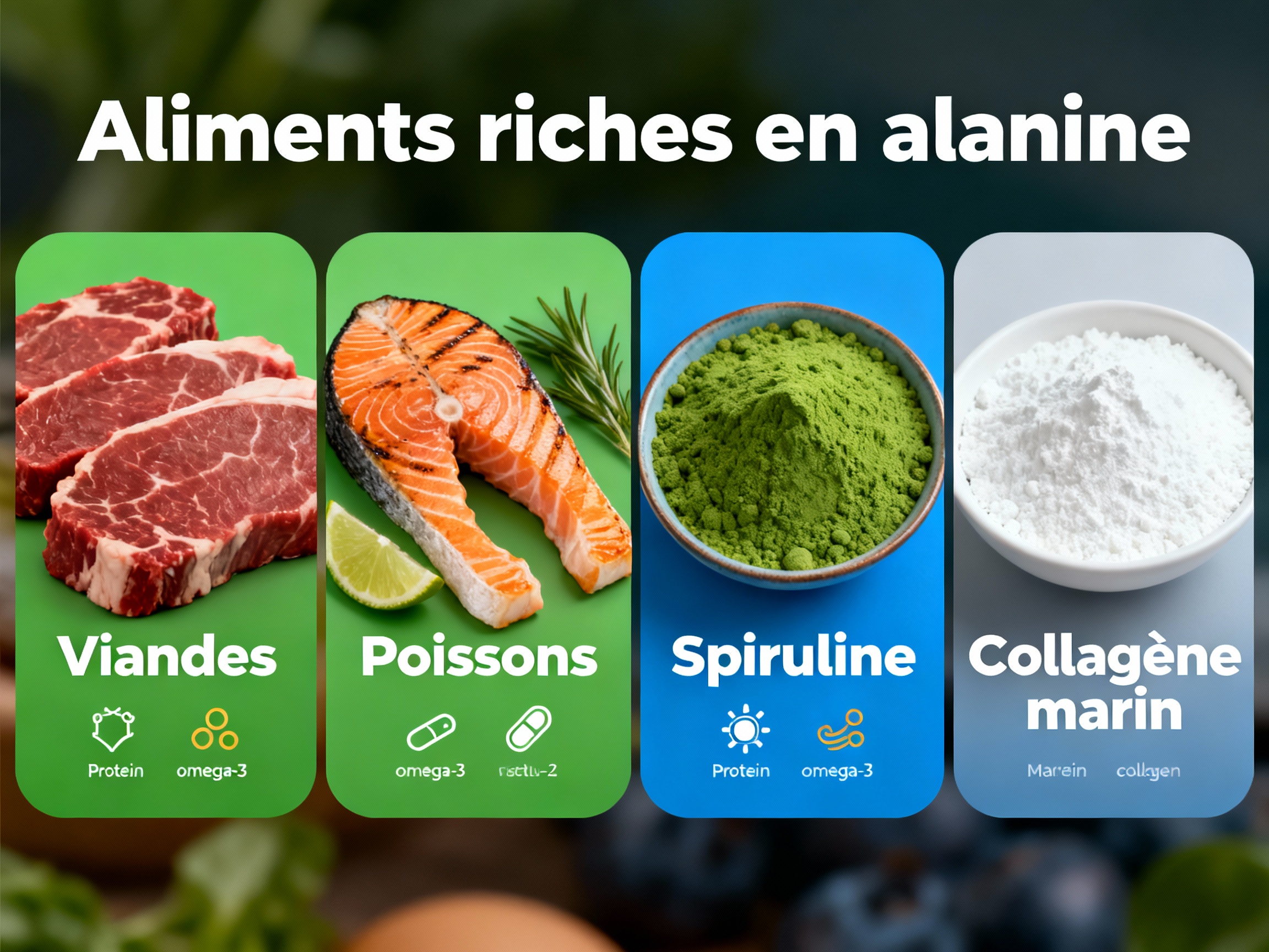 Sources naturelles d'alanine