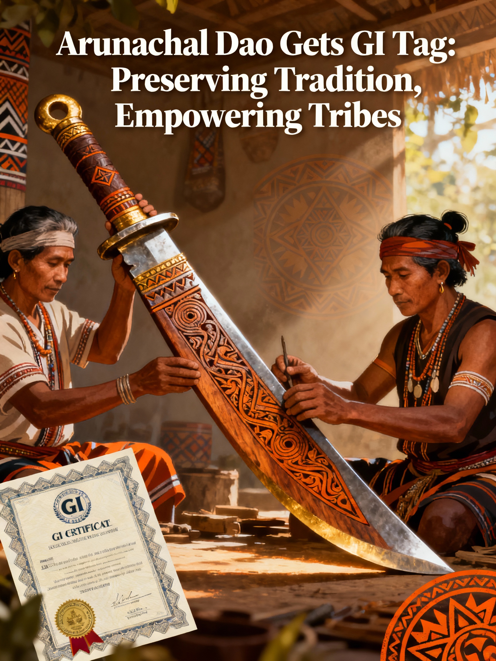 Arunachal Dao Gets GI Tag: Preserving Tradition, Empowering Tribes