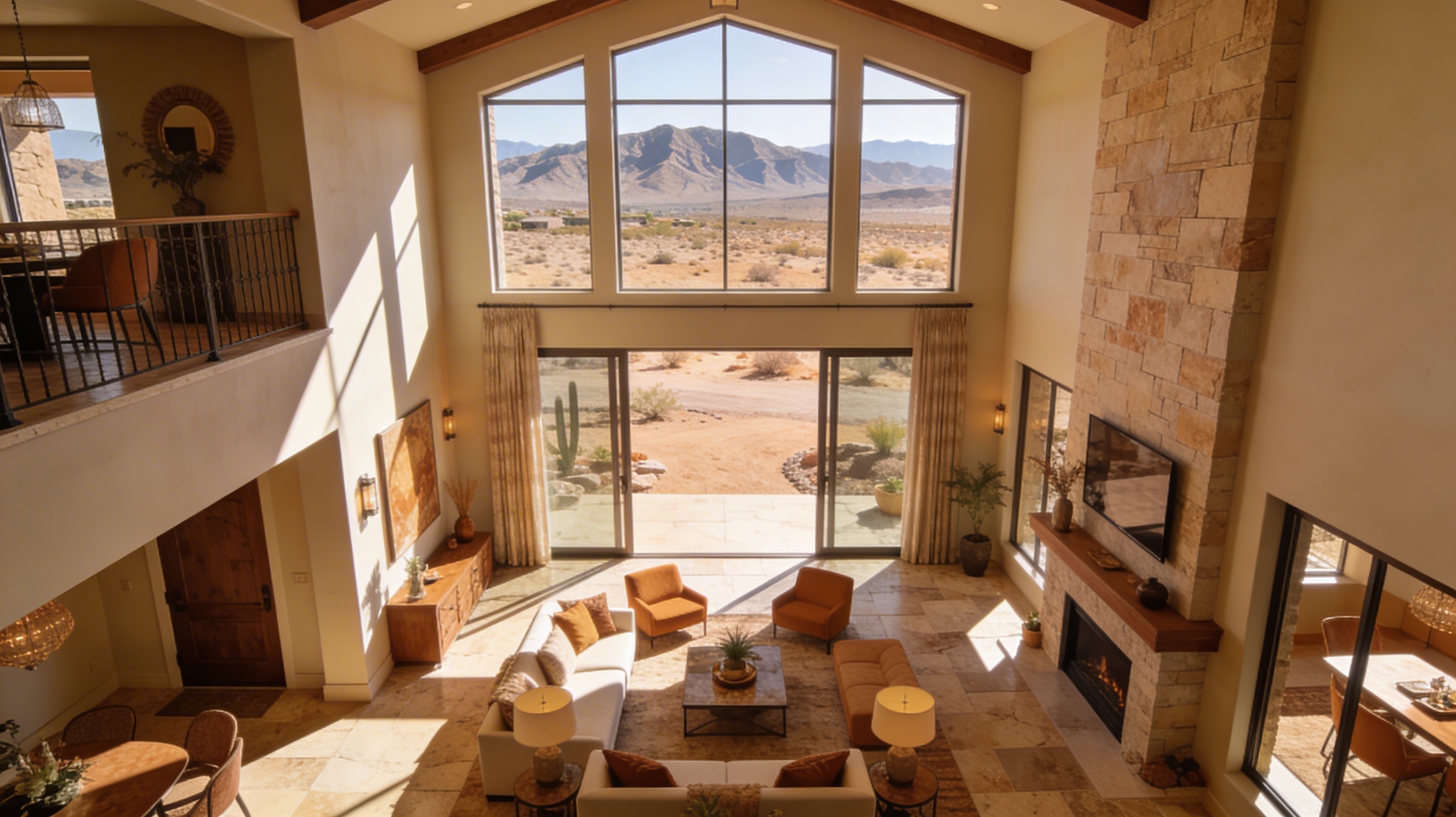 Henderson NV luxury home interior mountain views 2026