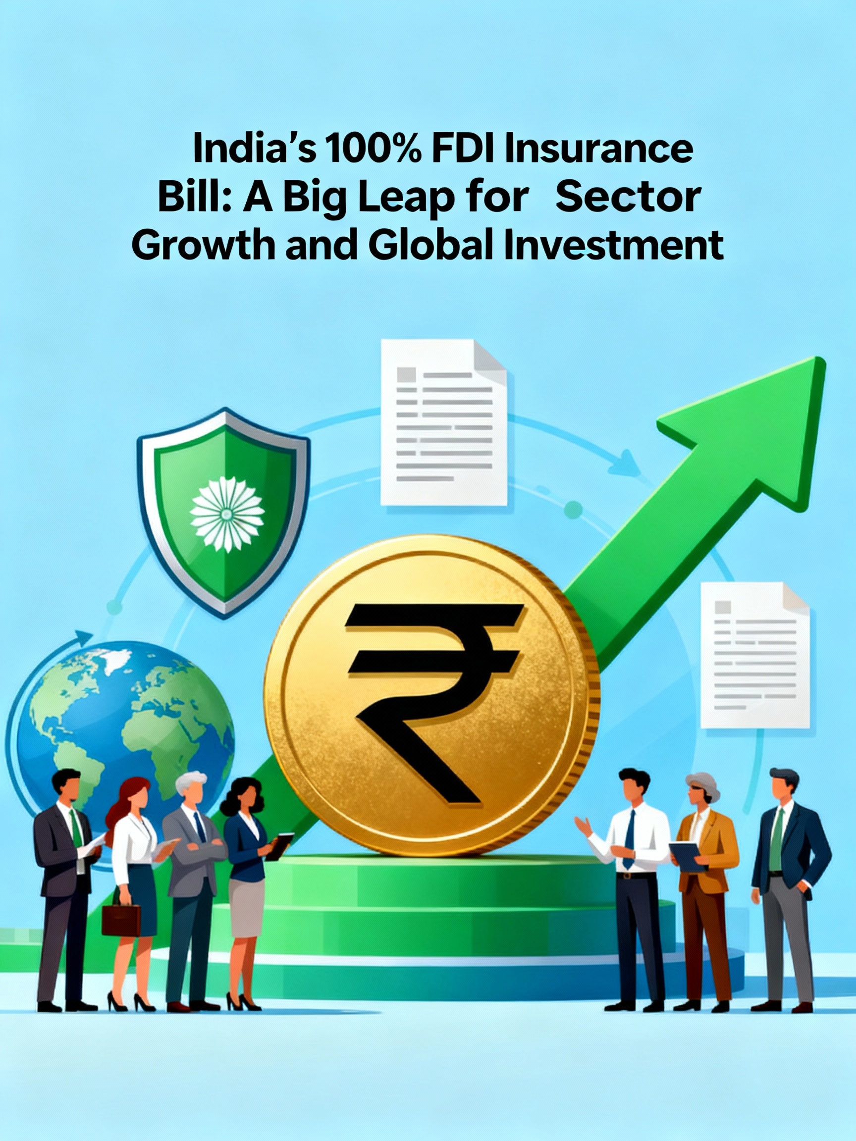 India’s 100% FDI Insurance Bill: A Big Leap for Sector Growth and Global Investment