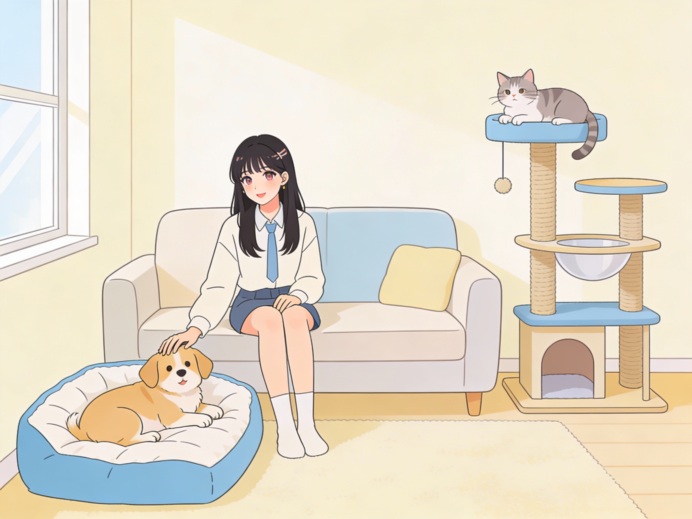 고양이와 강아지가 함께 사는 공간 설계