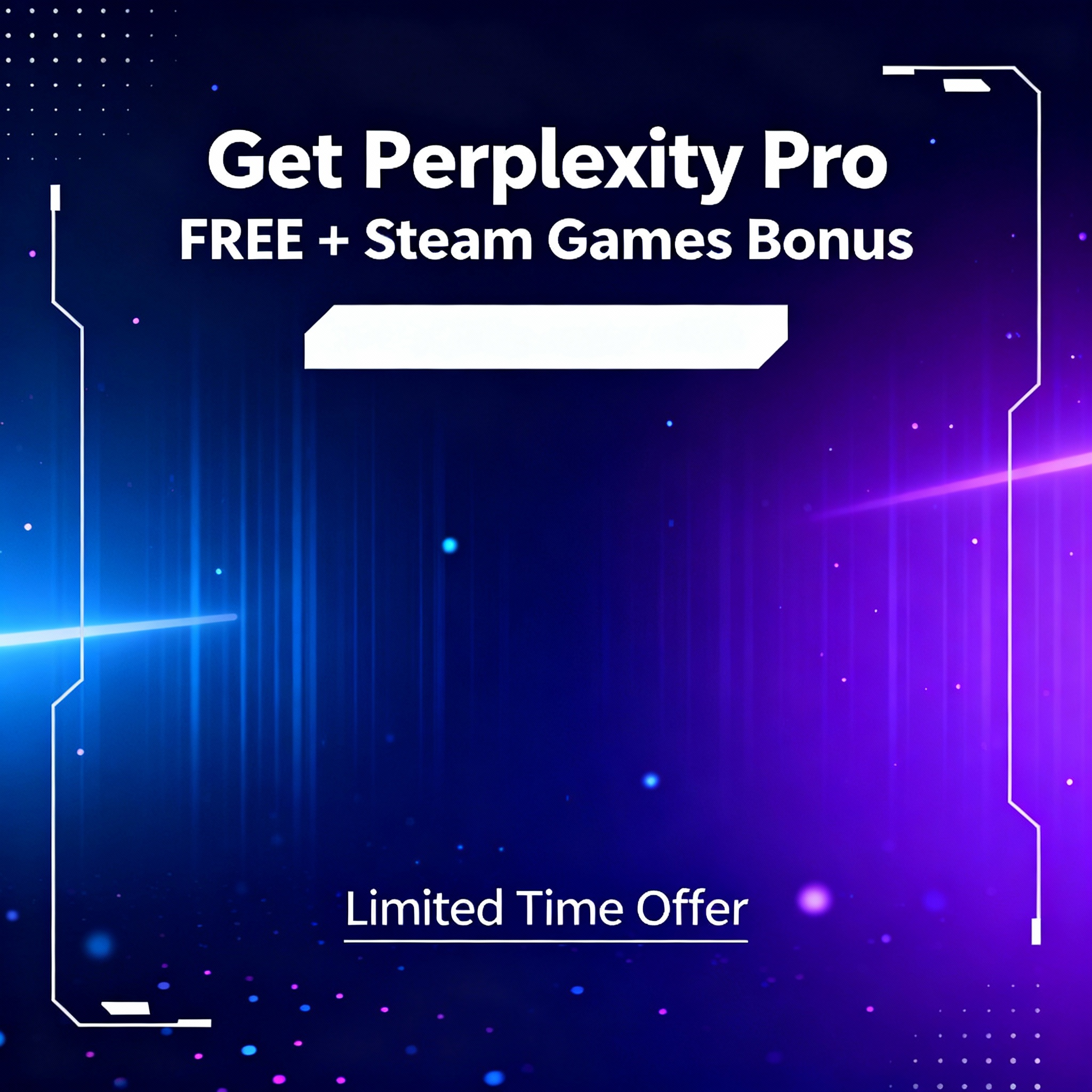 Perplexity and Steam promotional graphic