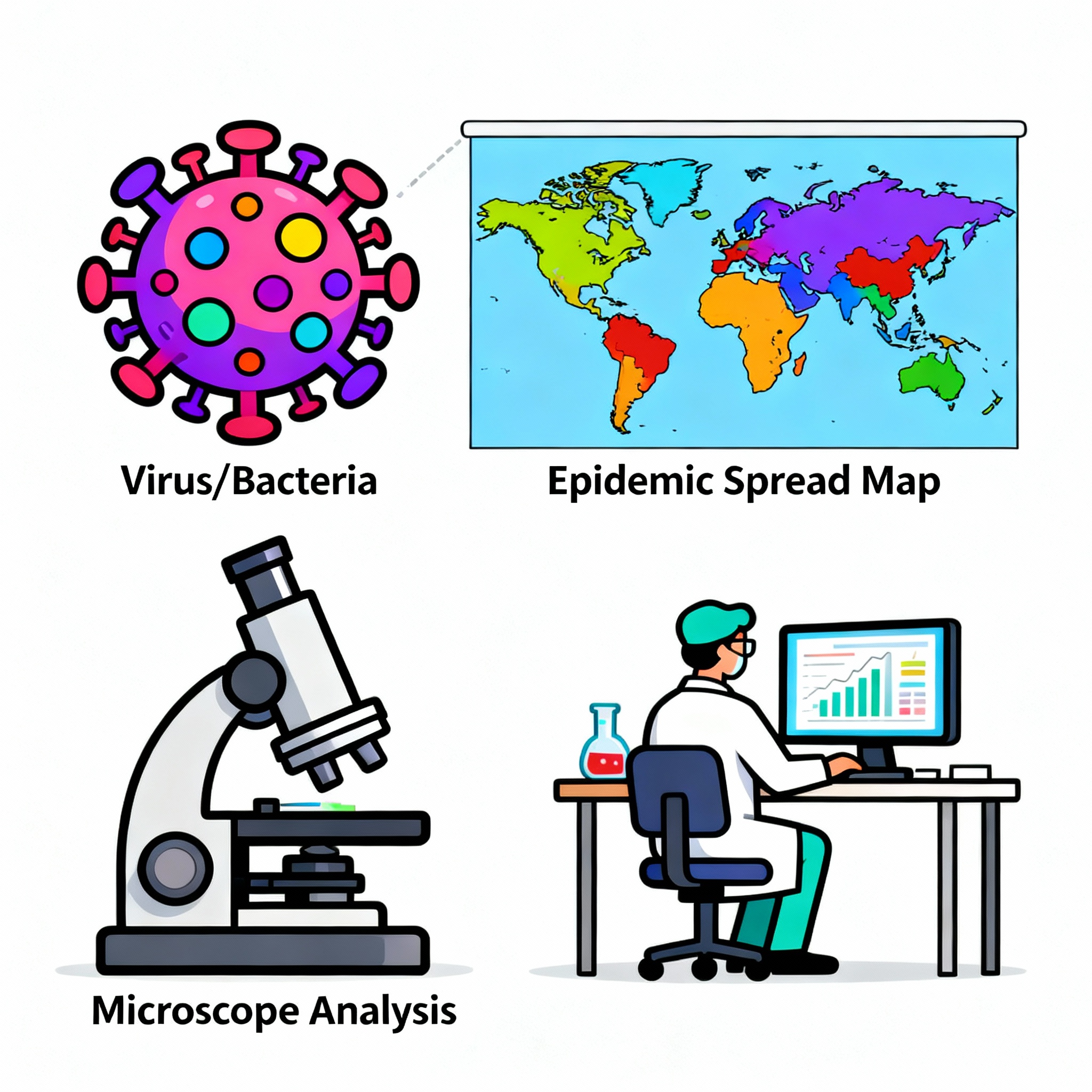 Détection d'une épidémie par analyse et surveillance
