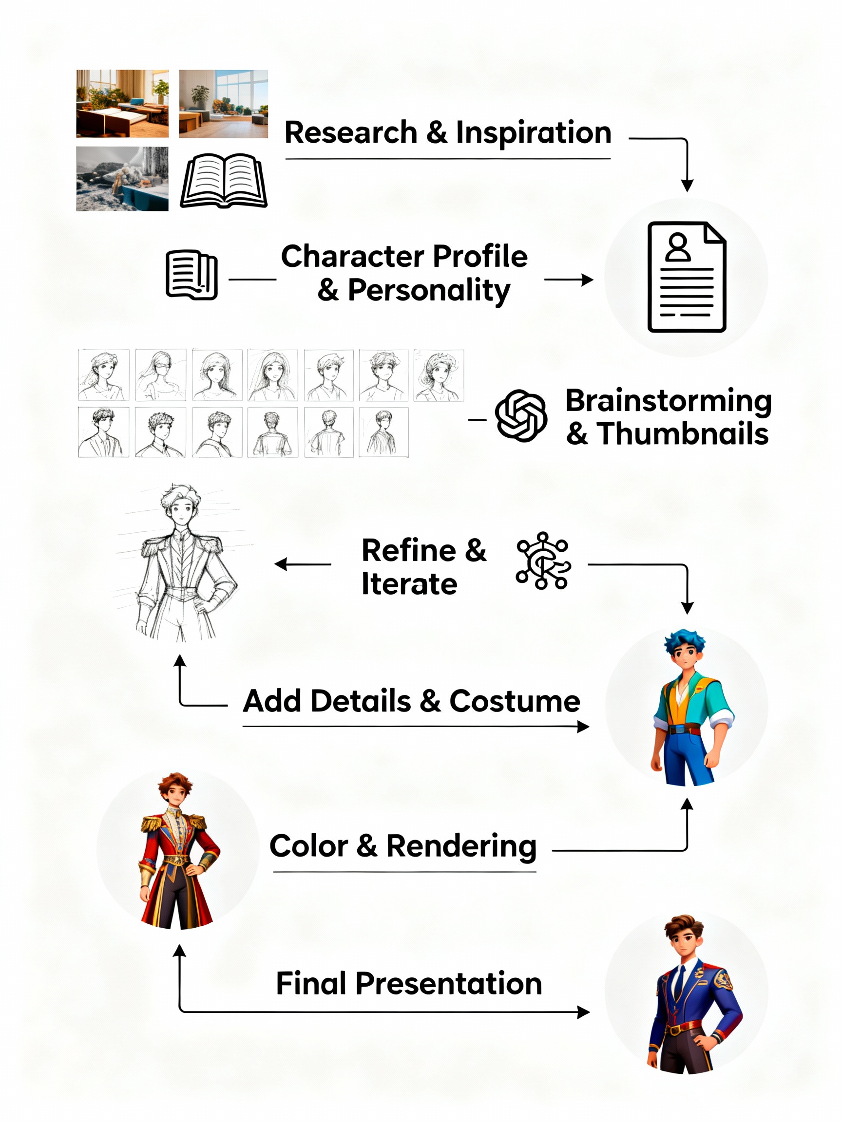 The Complete Character Design Workflow: From Concept to Final Design