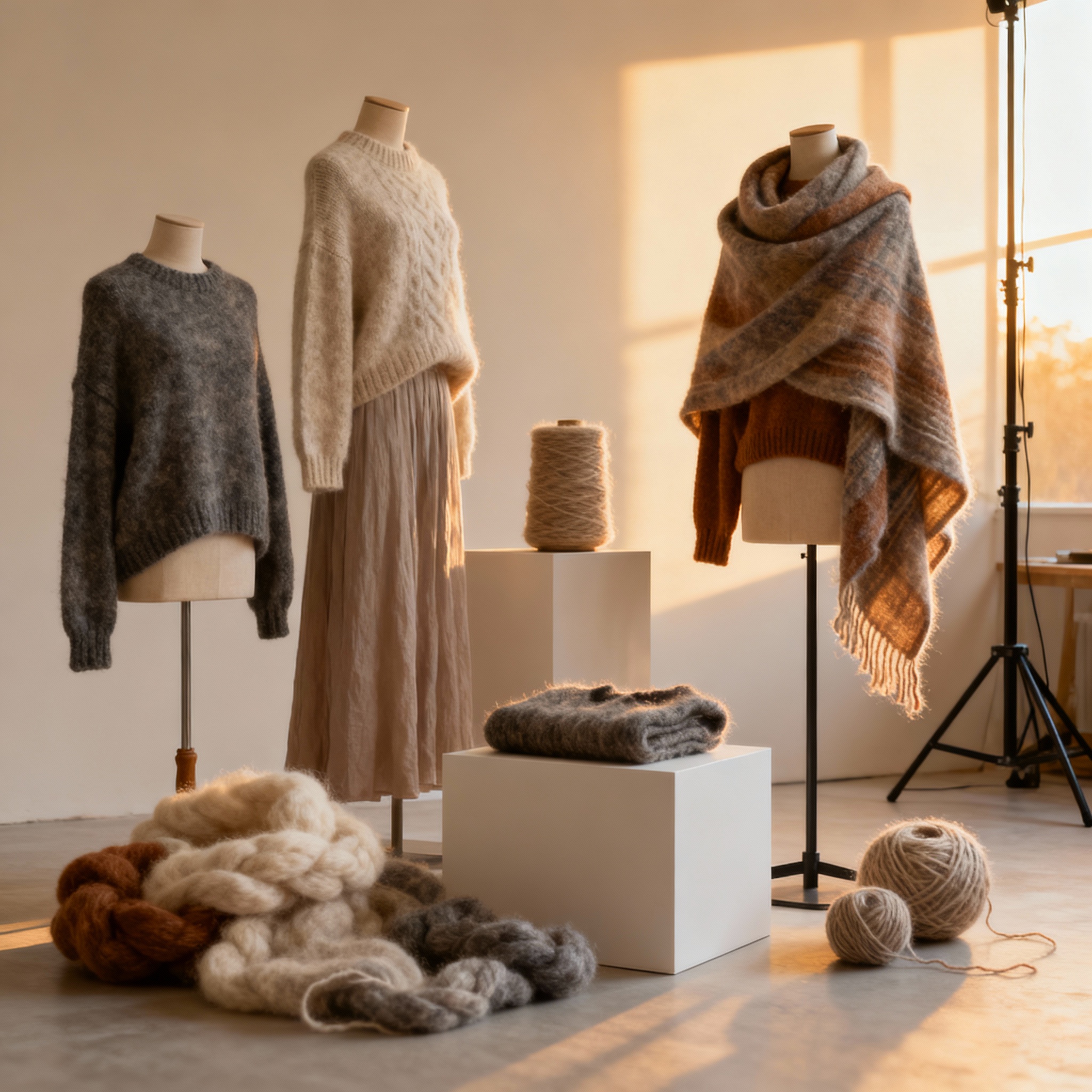 Contemporary artisan wool creations