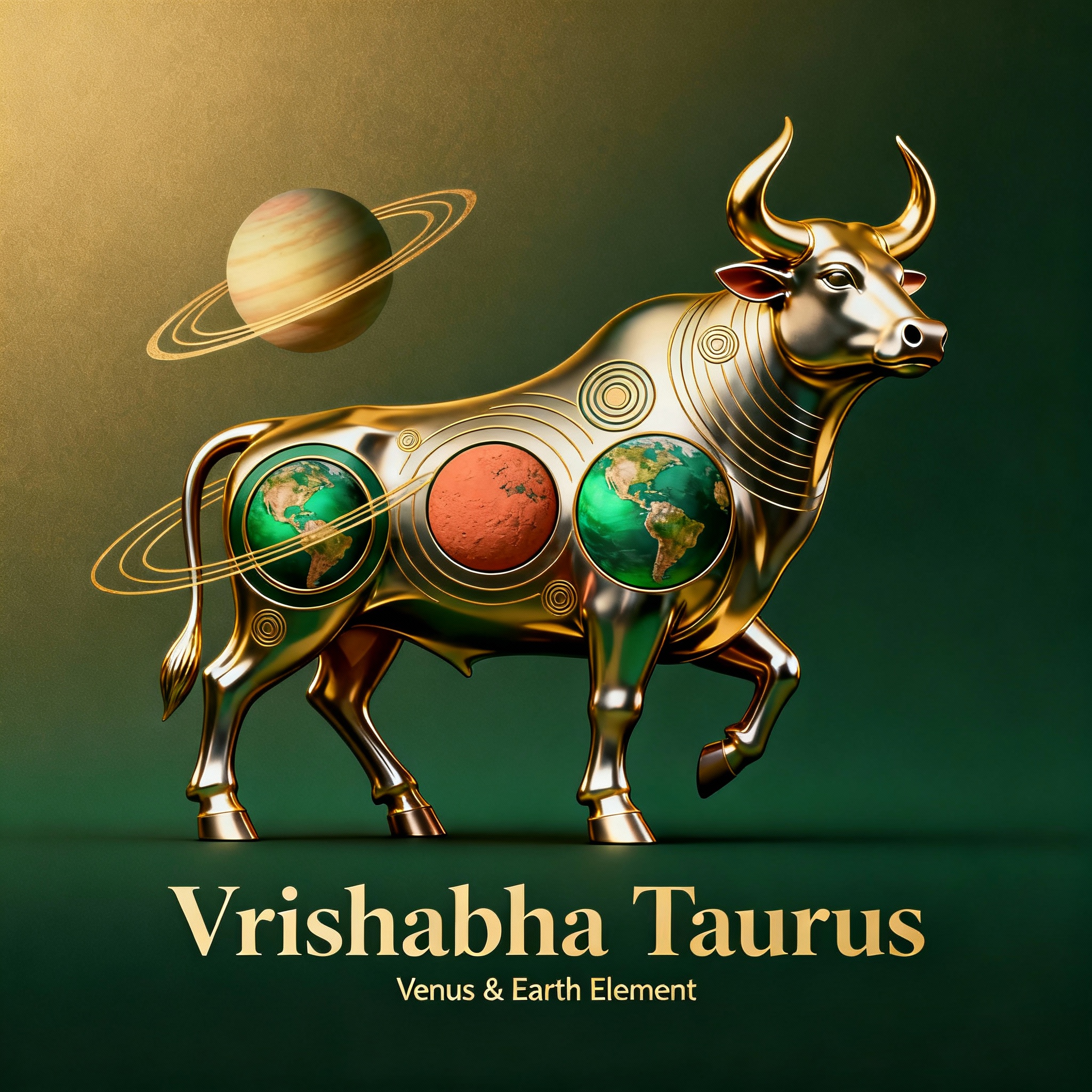 Vrishabha Rashi (Taurus) - The steadfast bull with Venus beauty