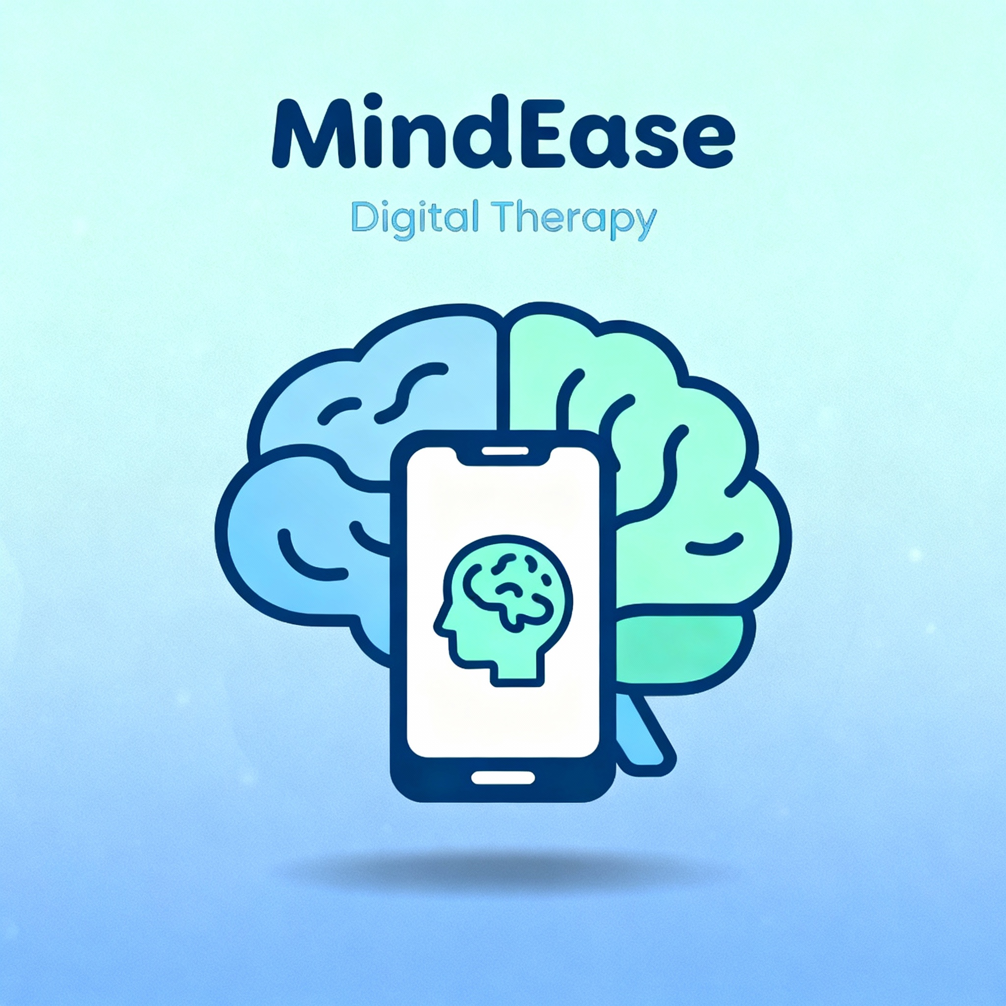 Mental health technology illustration showing digital wellness and emotional support tools