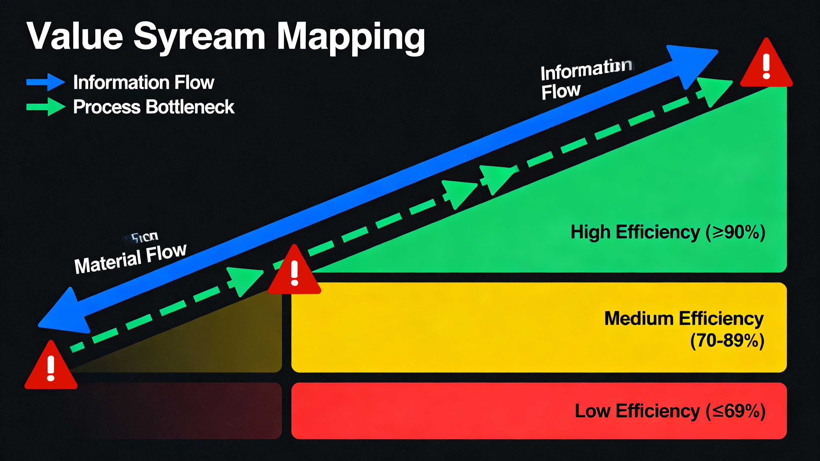 Value stream mapping visualization