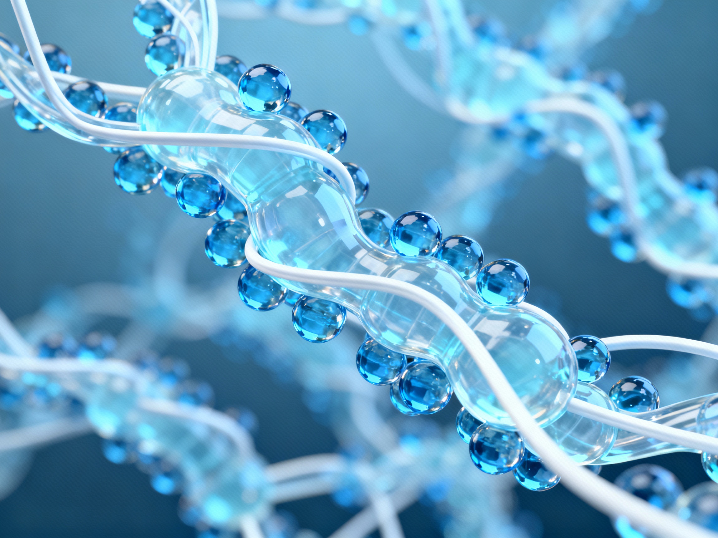 Structure moléculaire de l'acide hyaluronique
