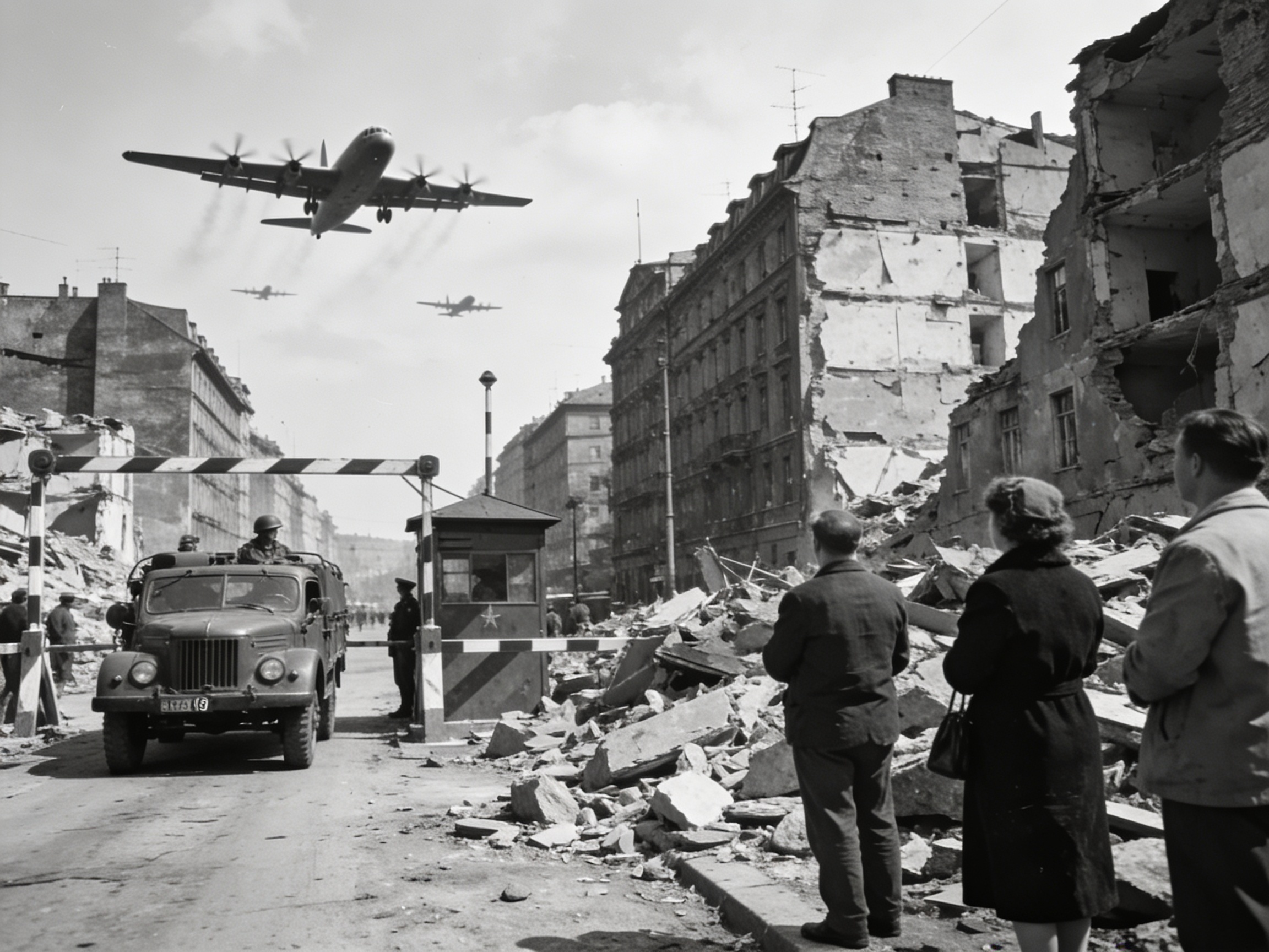 Cold War Berlin divided city