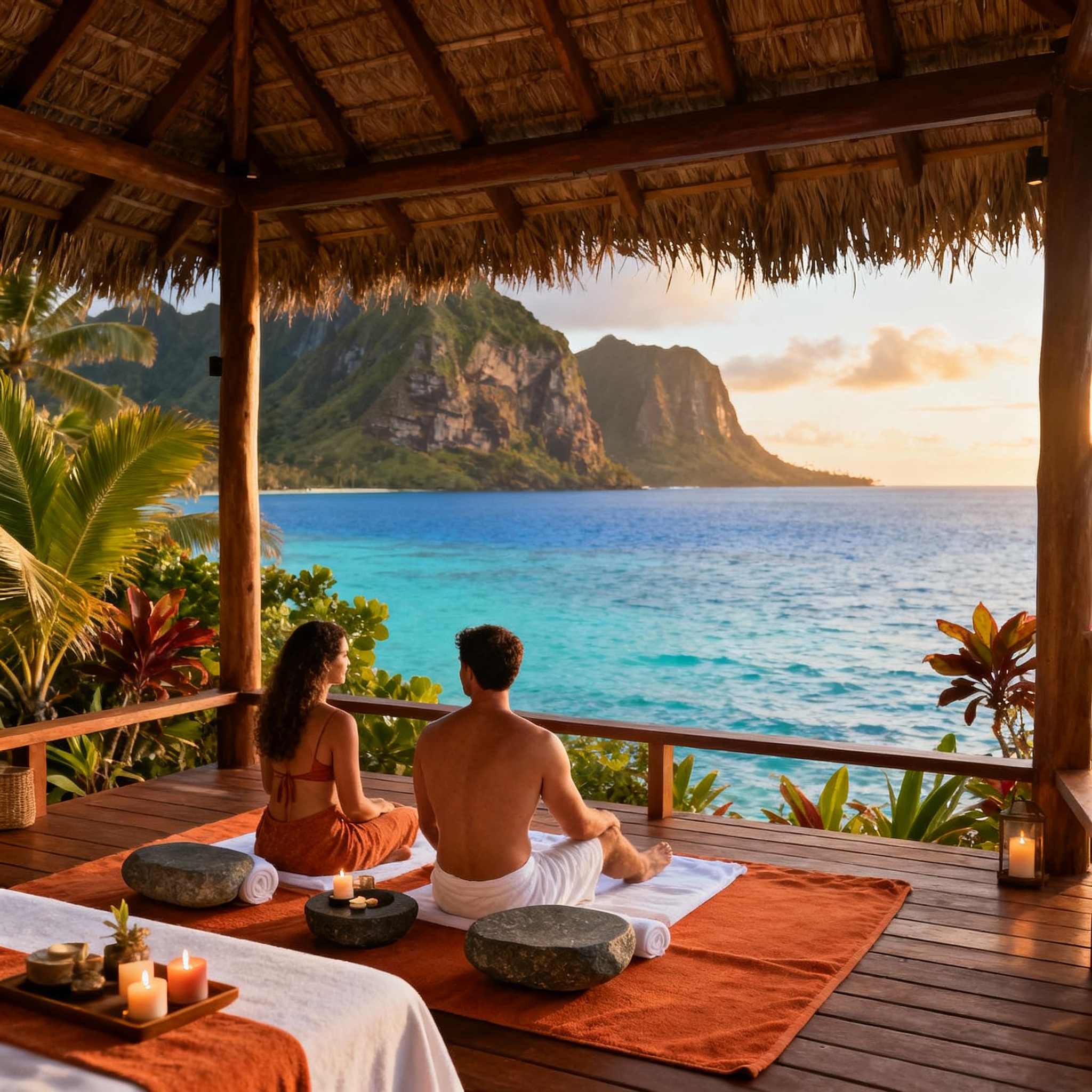 Luxury wellness retreat for couples in the Marquesas Islands