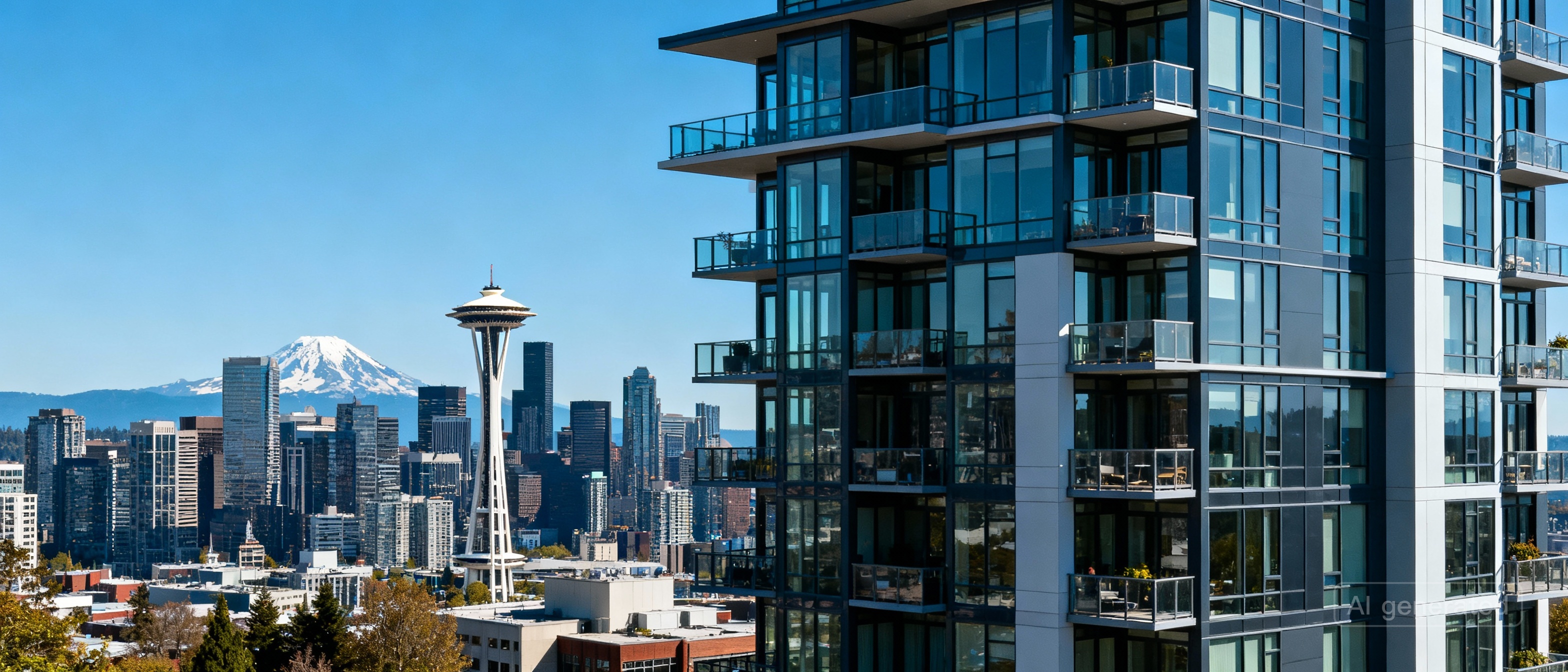 Modern condominium, King County