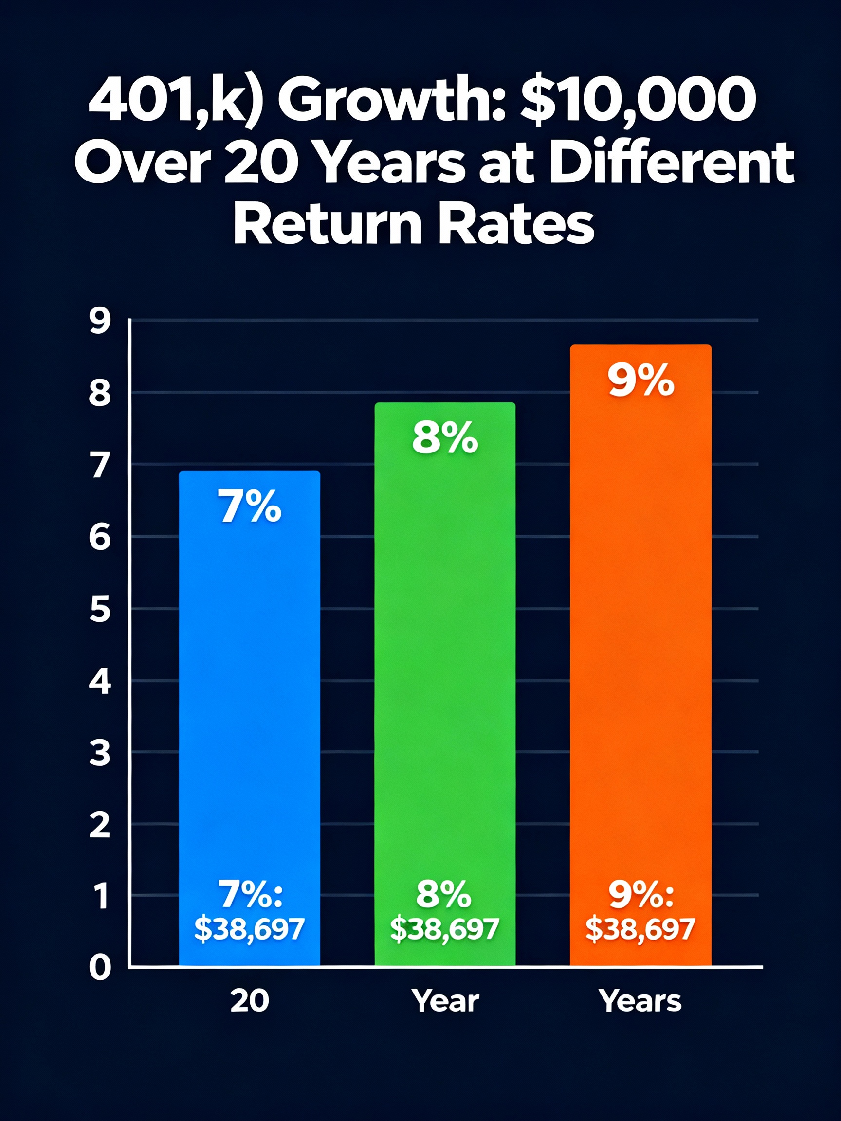 How Much Will $10,000 in a 401(k) Be Worth in 20 Years