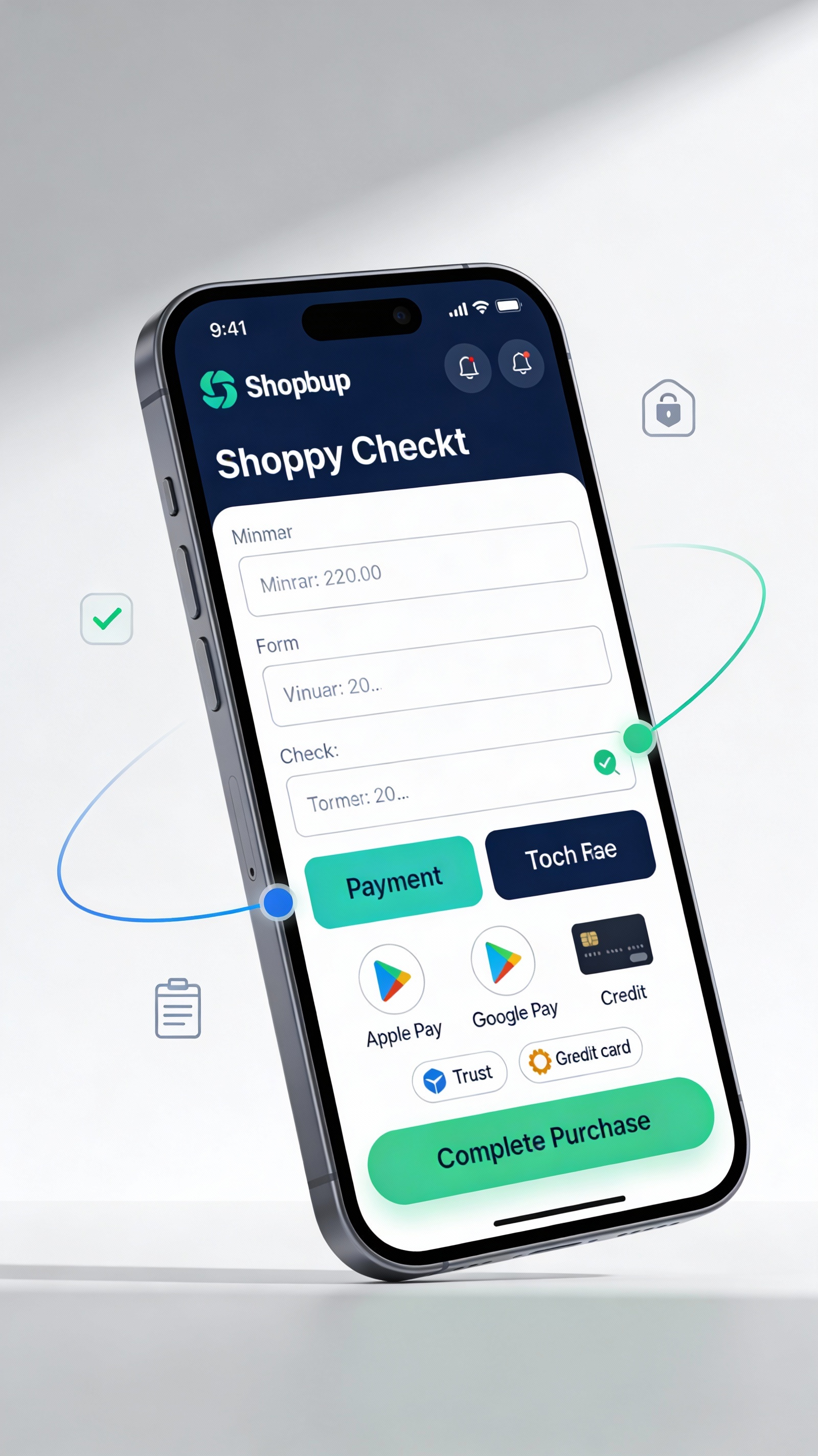 Mobile-optimized Shopify checkout interface