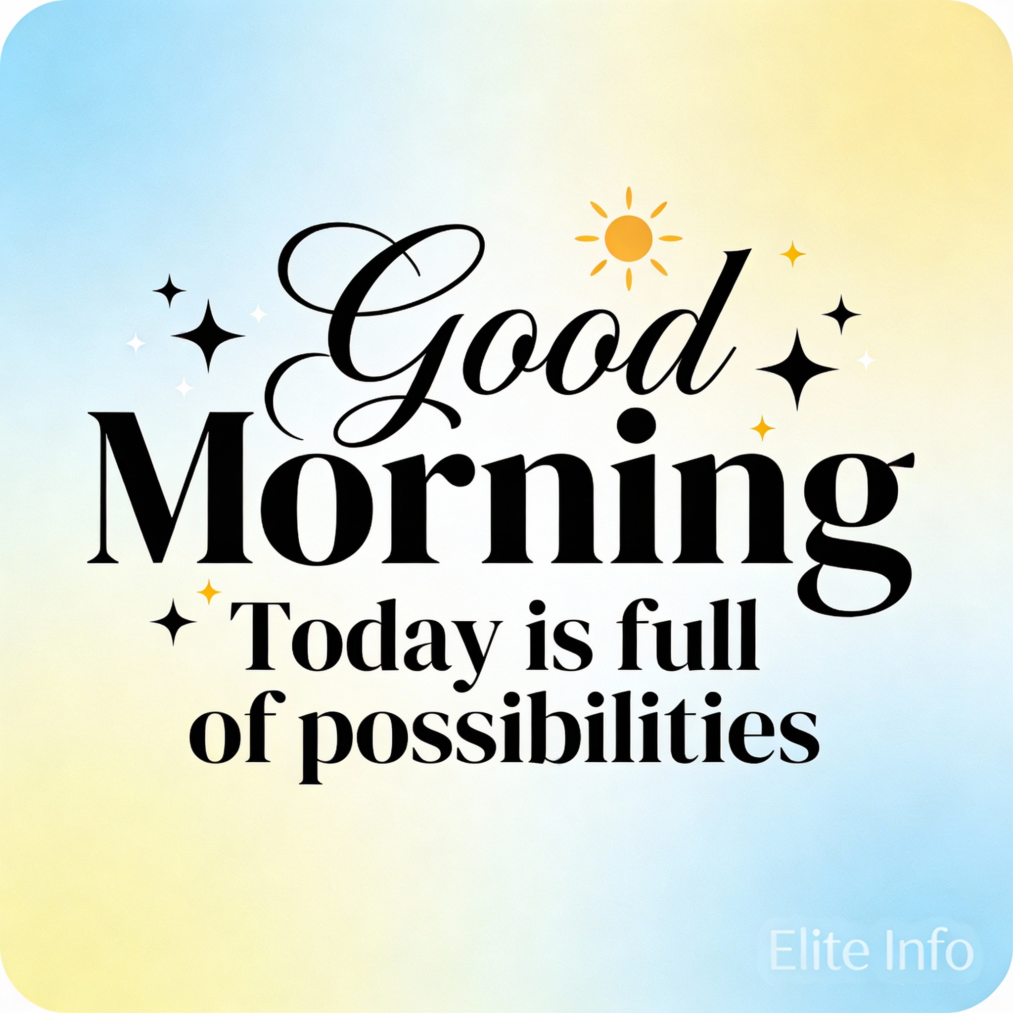 Simple Good Morning Image 3