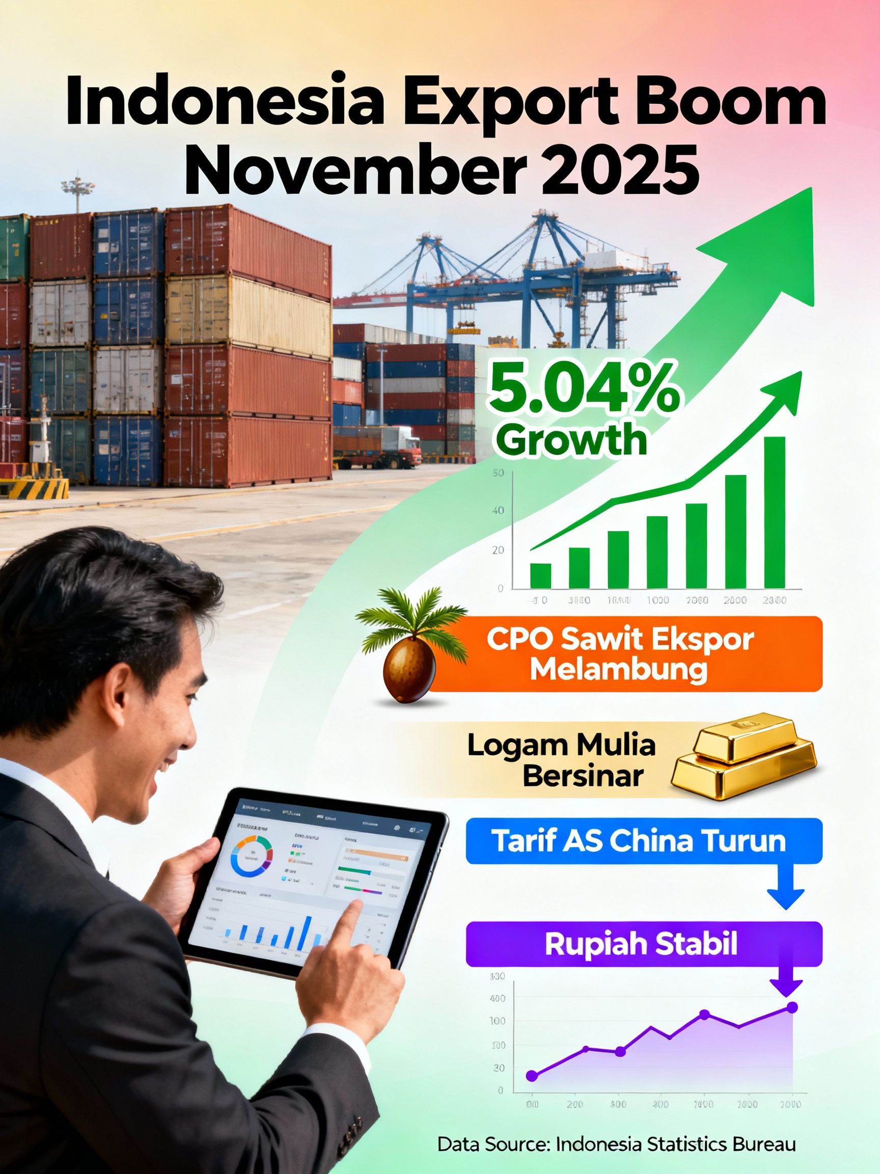 Indonesia Ekspor Booming November 2025