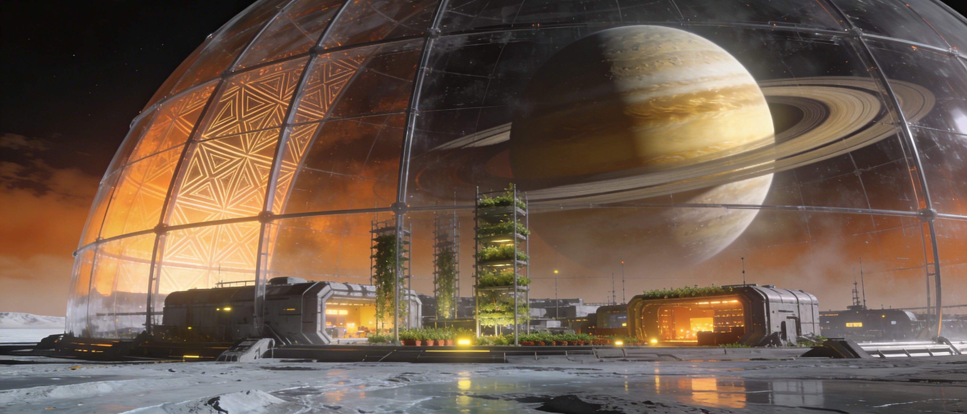 The colony under Saturn's rings