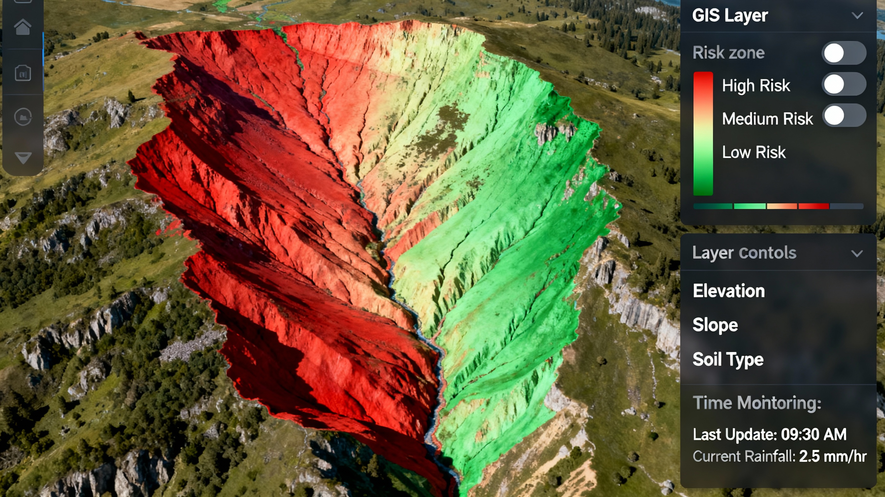 Dashboard GeoAI per suscettibilità da frana