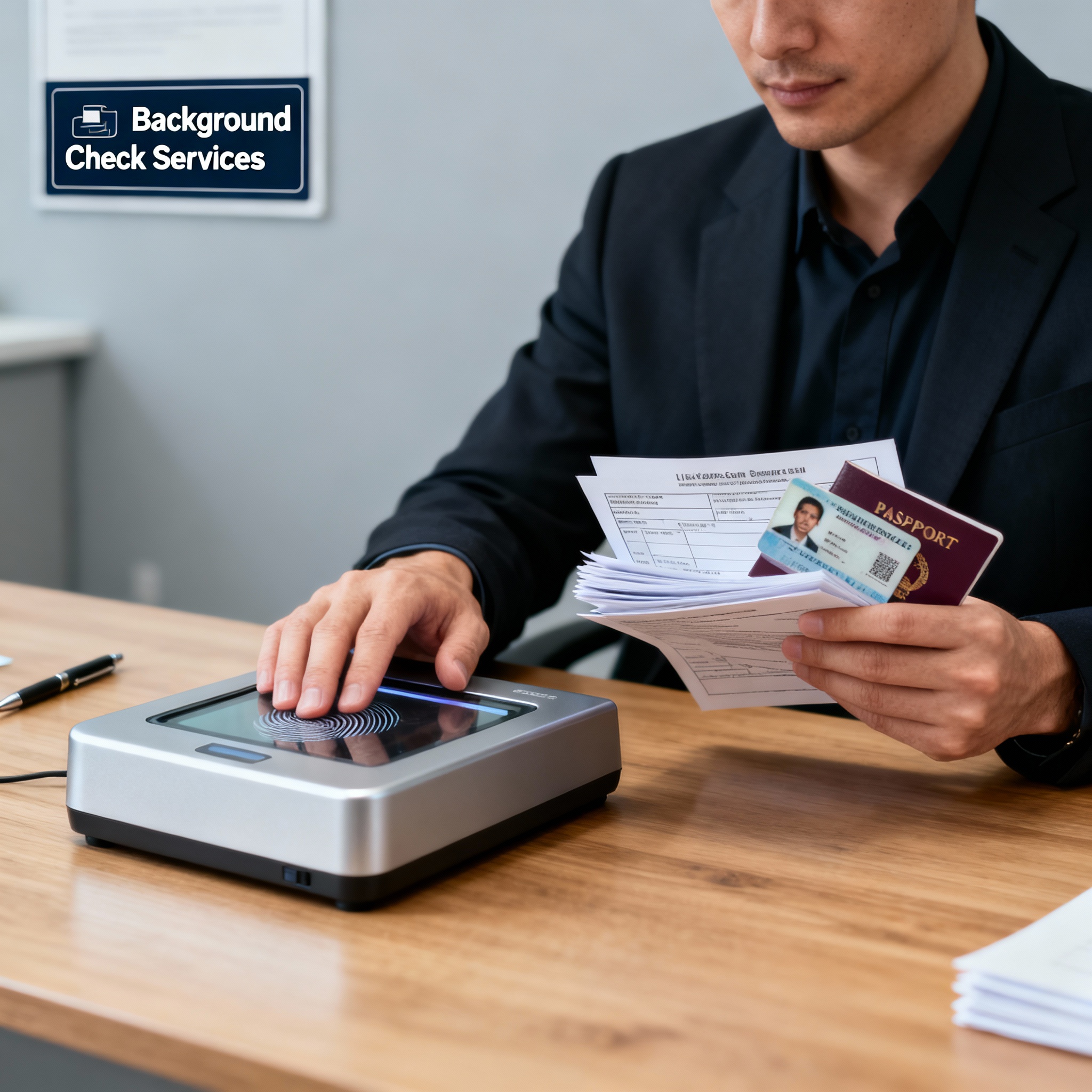Preparing for Live Scan fingerprinting to obtain background checks