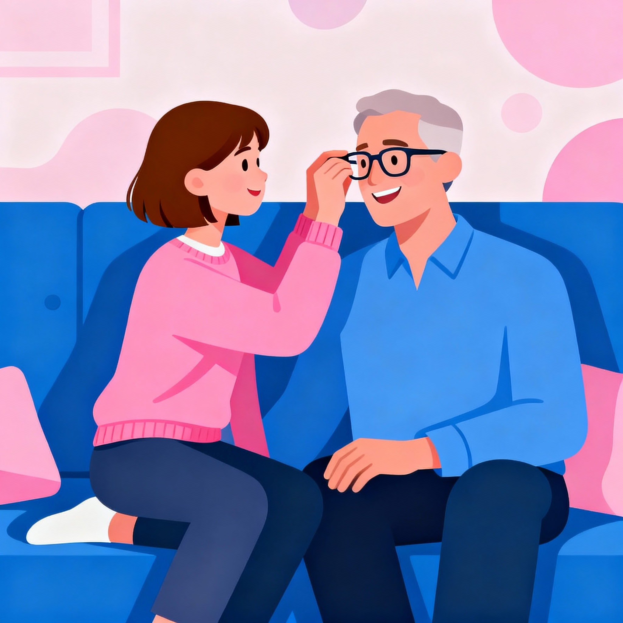 Nirjara taking care of her father