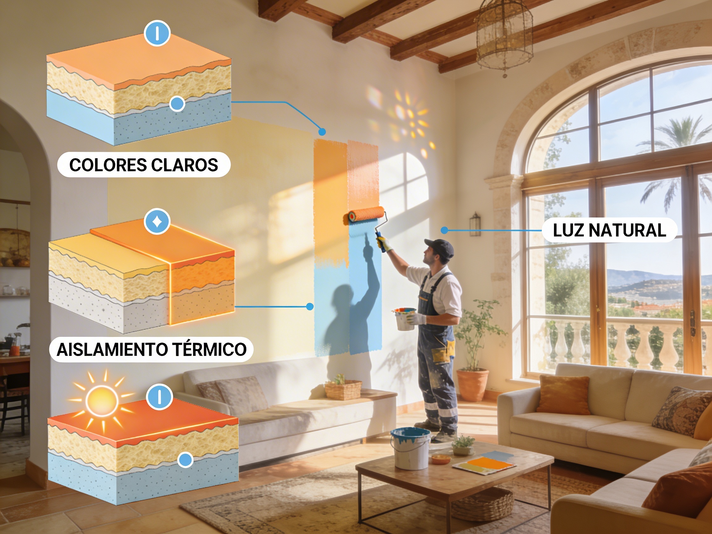 Trucos de decoración y pintura para ahorrar energía en casa