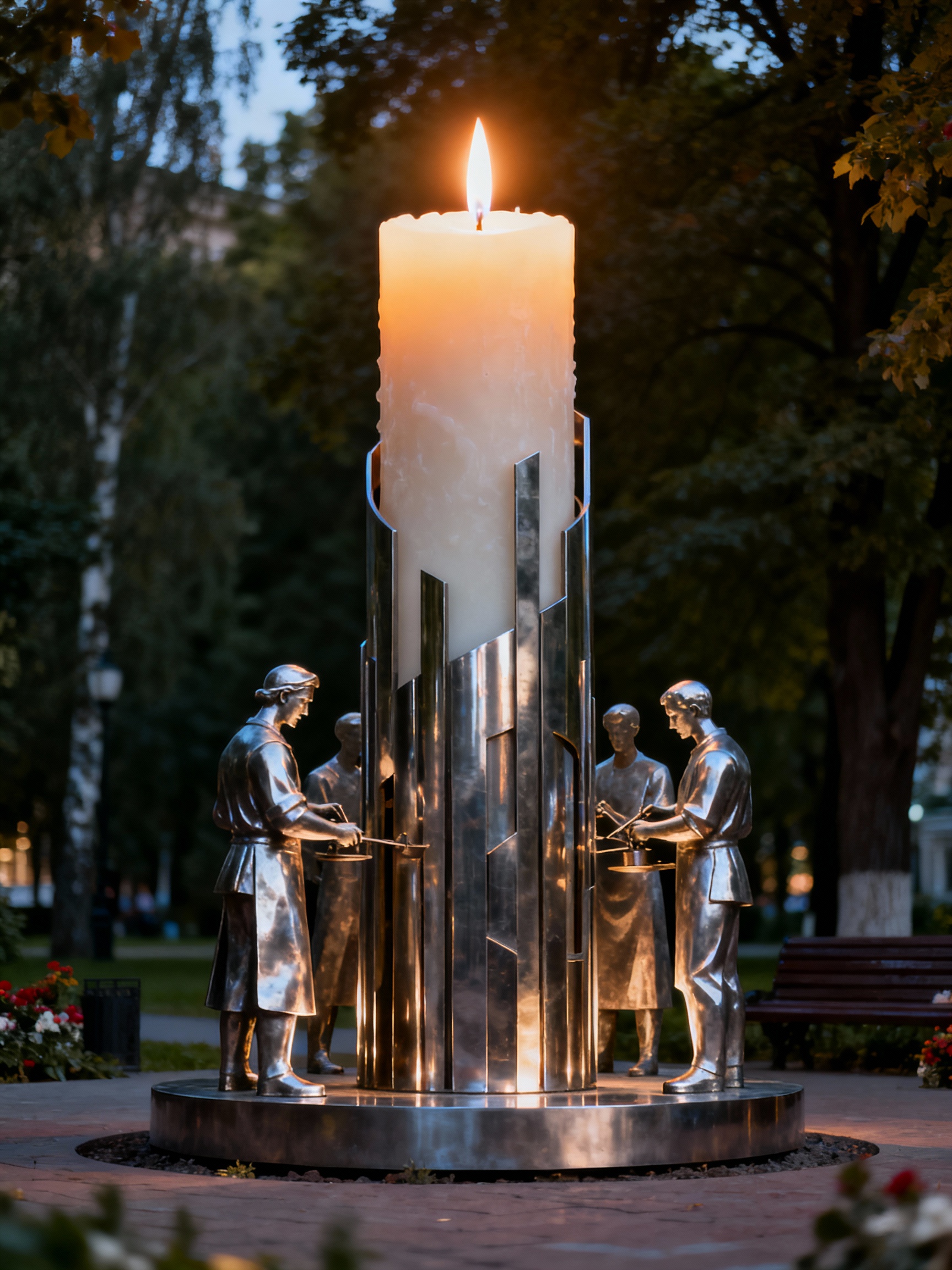 Монумент «Свеча памяти» — символ свечеварения