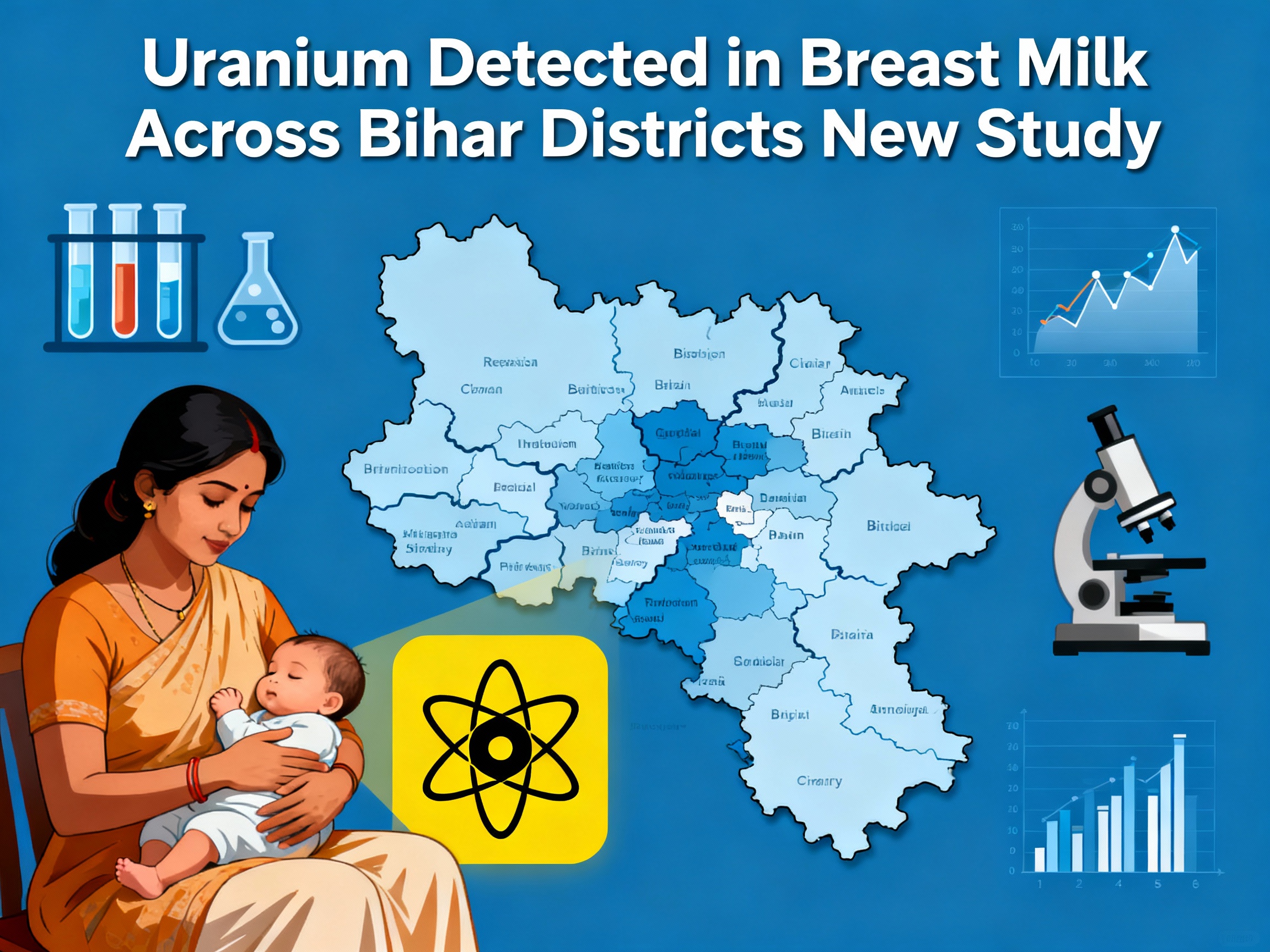 Uranium Detected in Breast Milk Across Bihar Districts New Study
