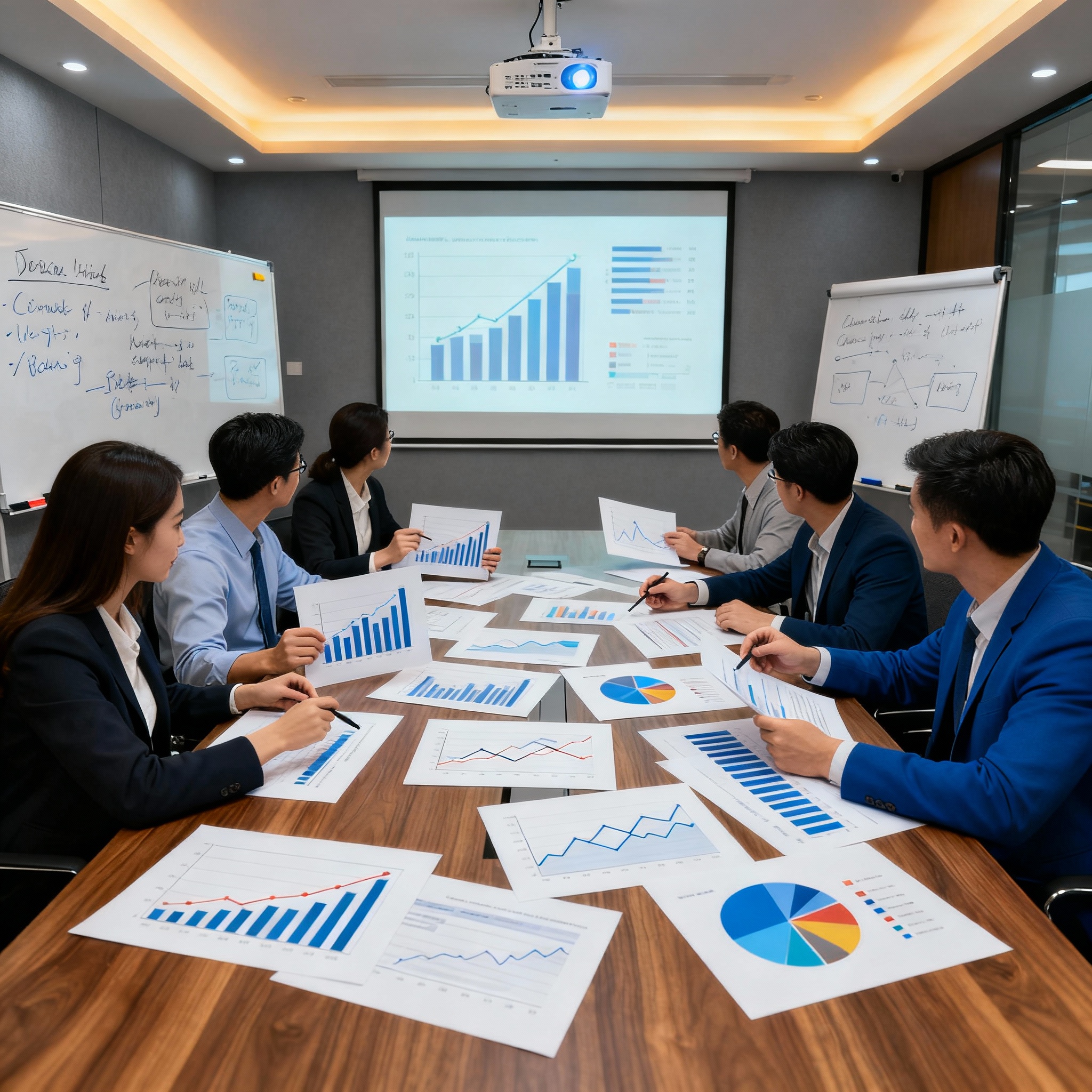 Business Team Data Analytics Meeting UAE Dubai Singapore