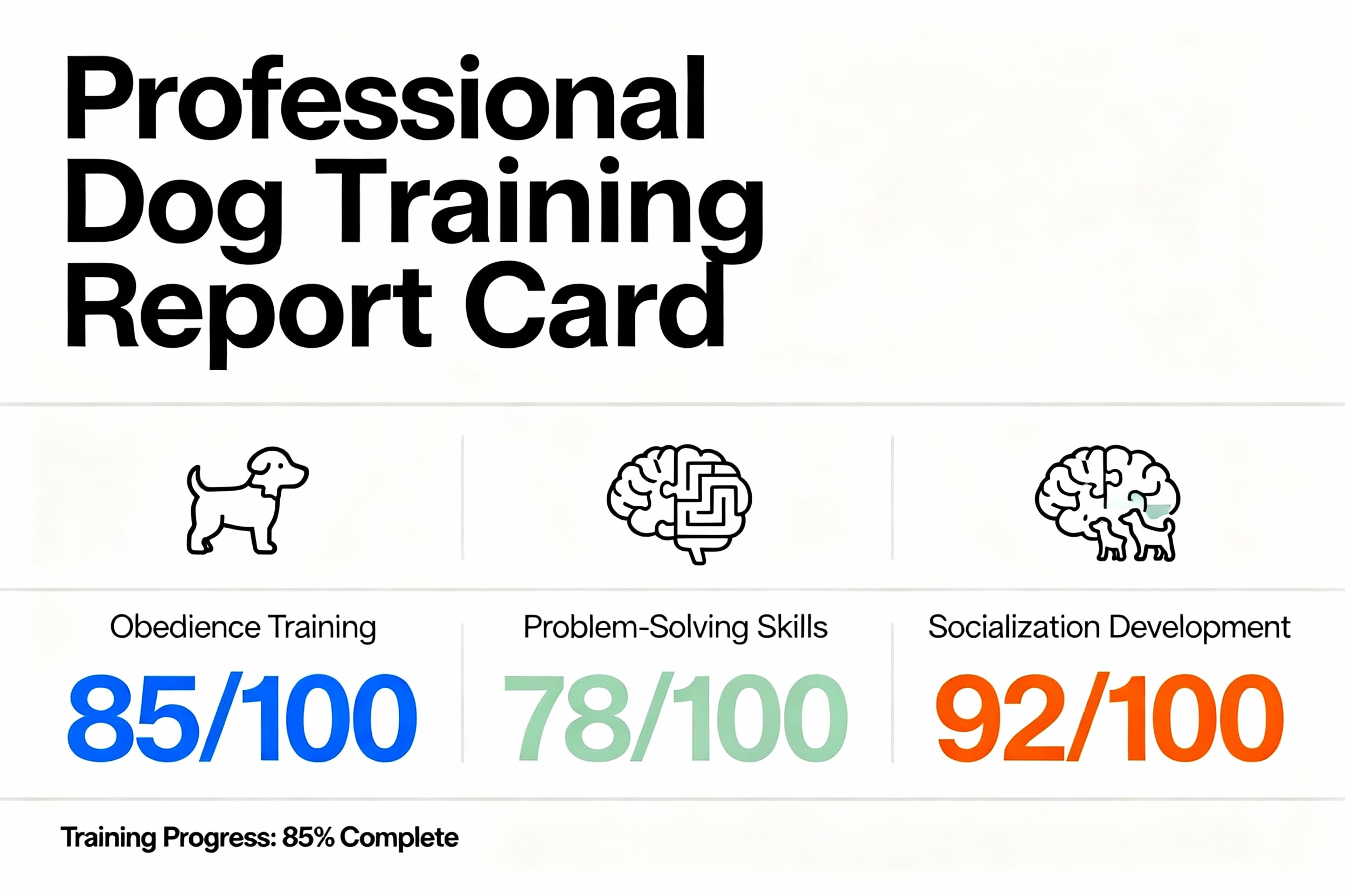 Dog Brain Training Results Dashboard