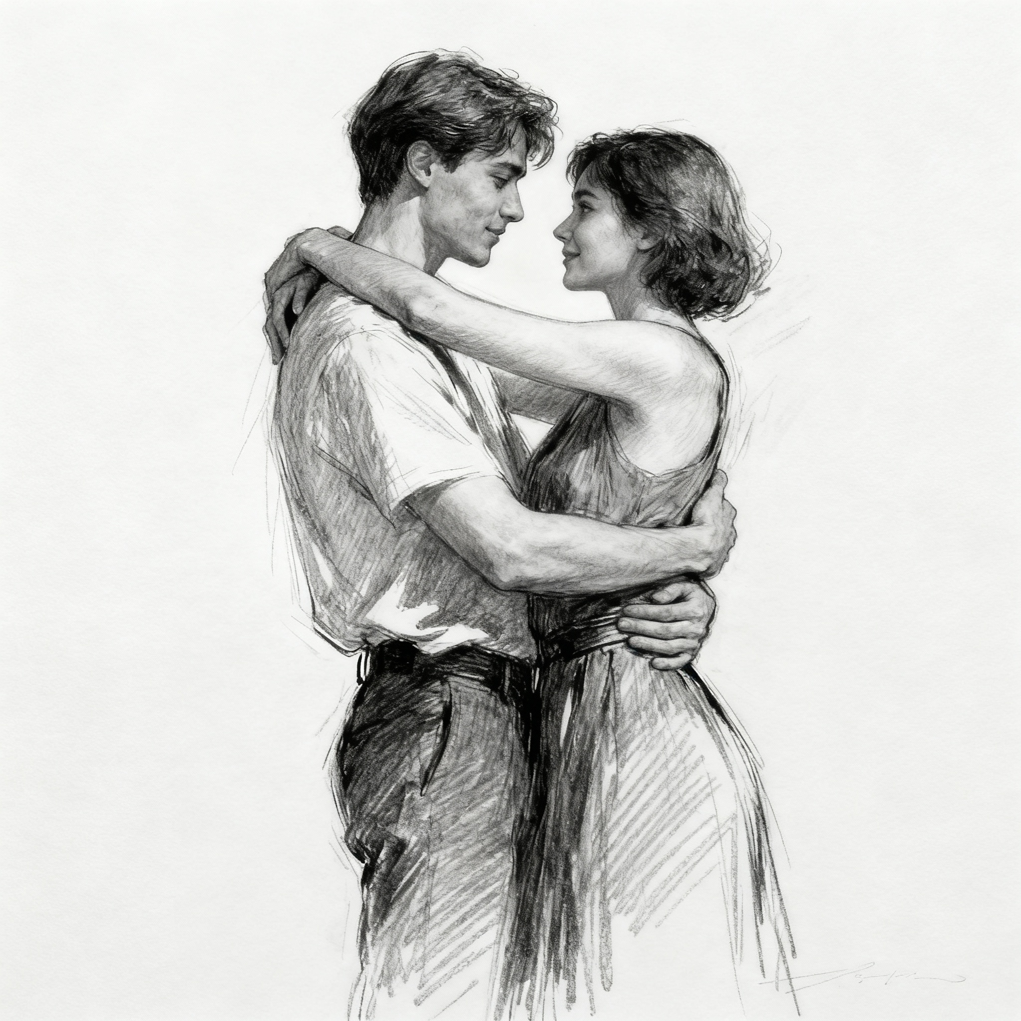 Dynamic 2 people poses showing couple interaction and embracing positions