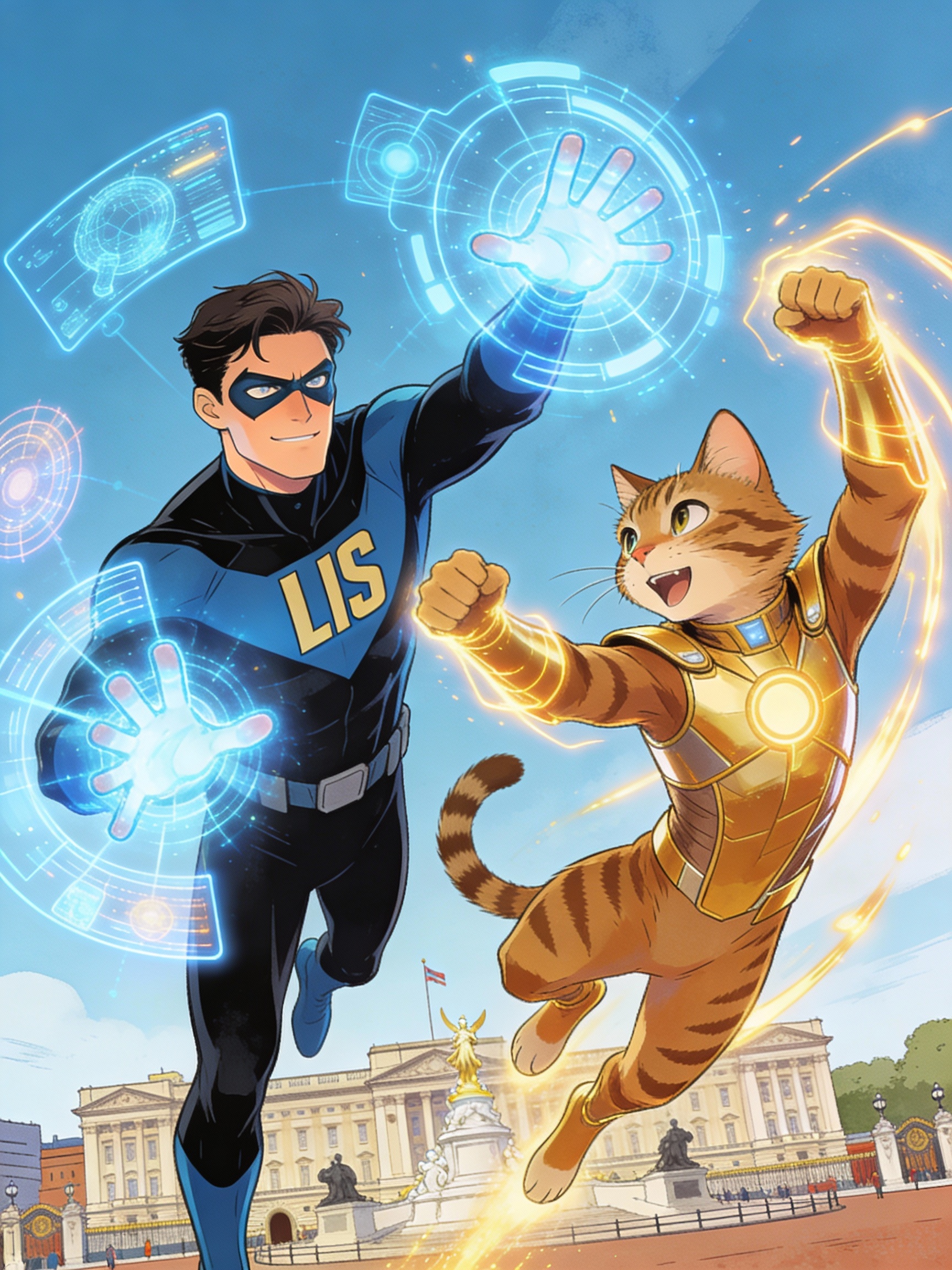 Heroes using their powers