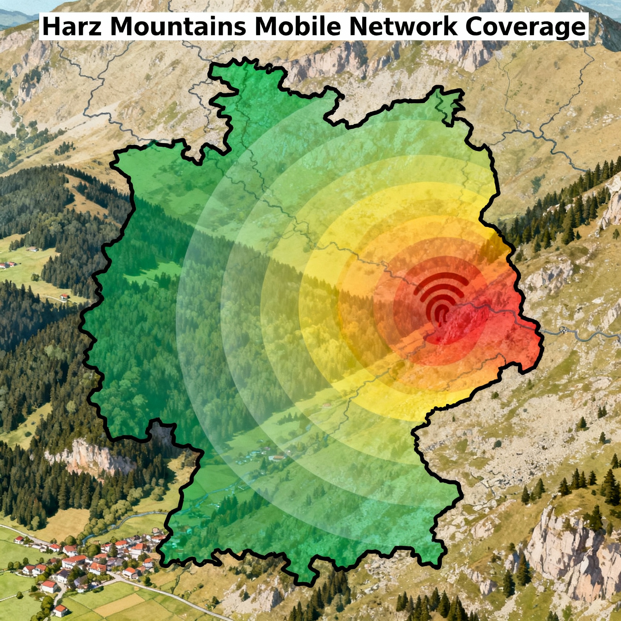 Mobile Netzabdeckung in der Harz Region