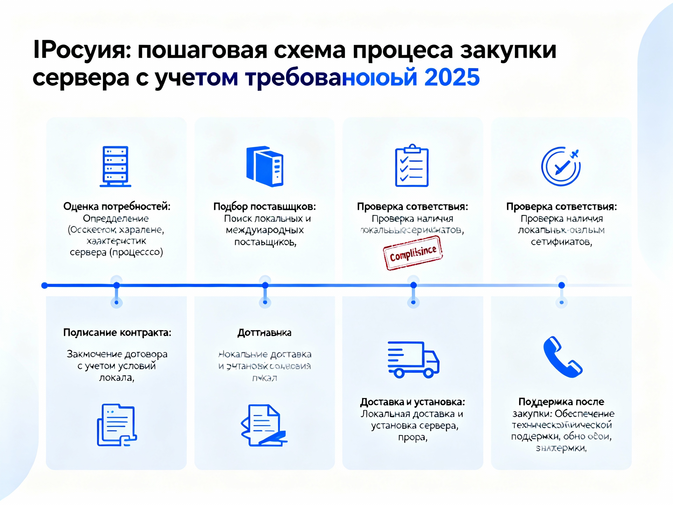 Схема процесса закупки сервера 2025