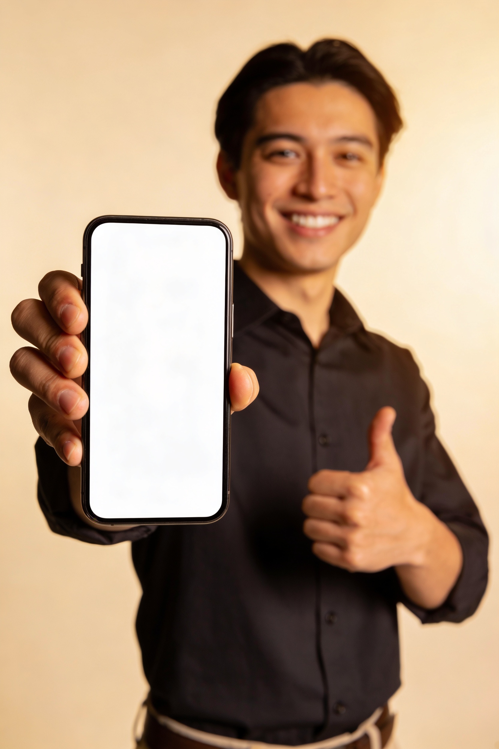 Happy person with smartphone after winning ticket dispute