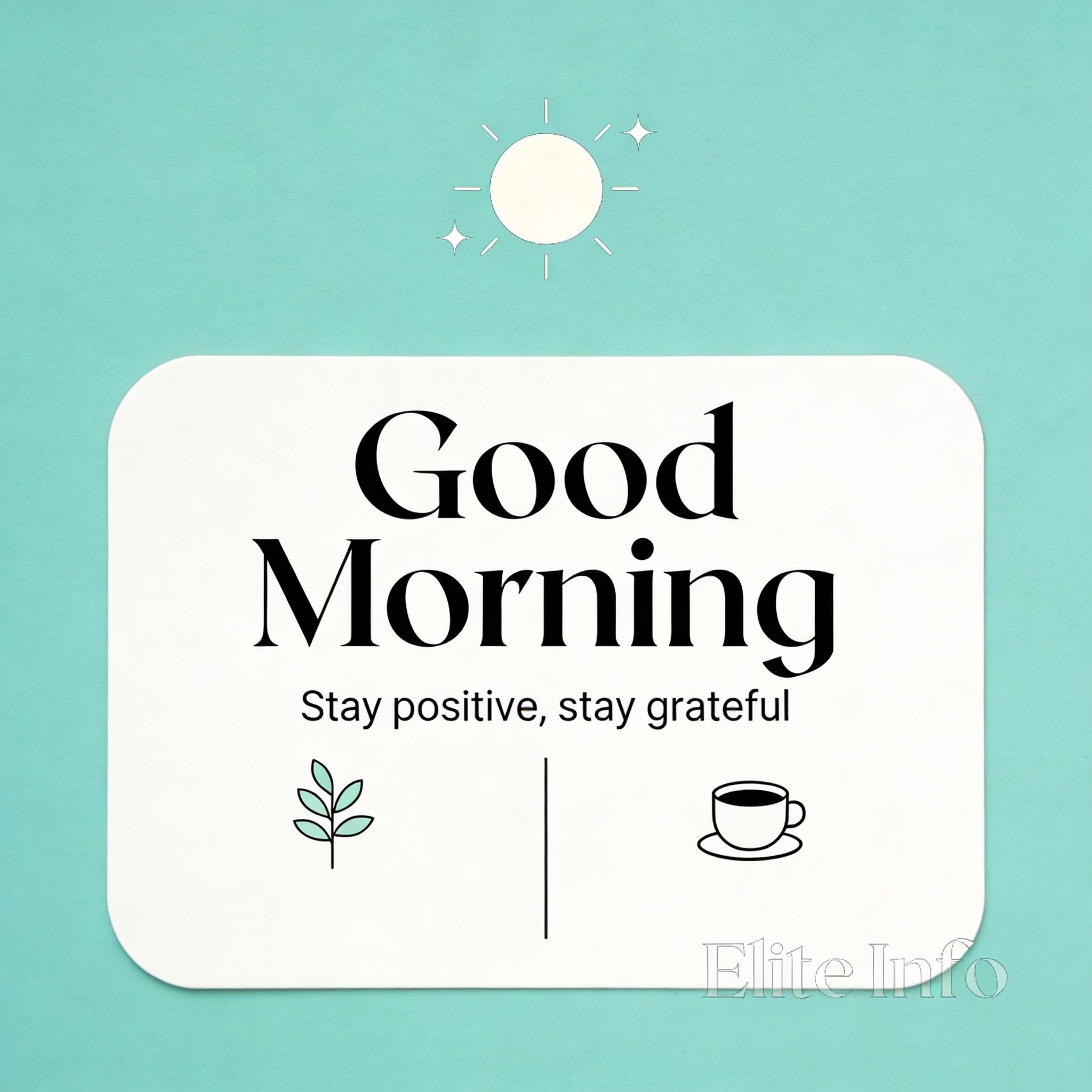 Simple Good Morning Image 3